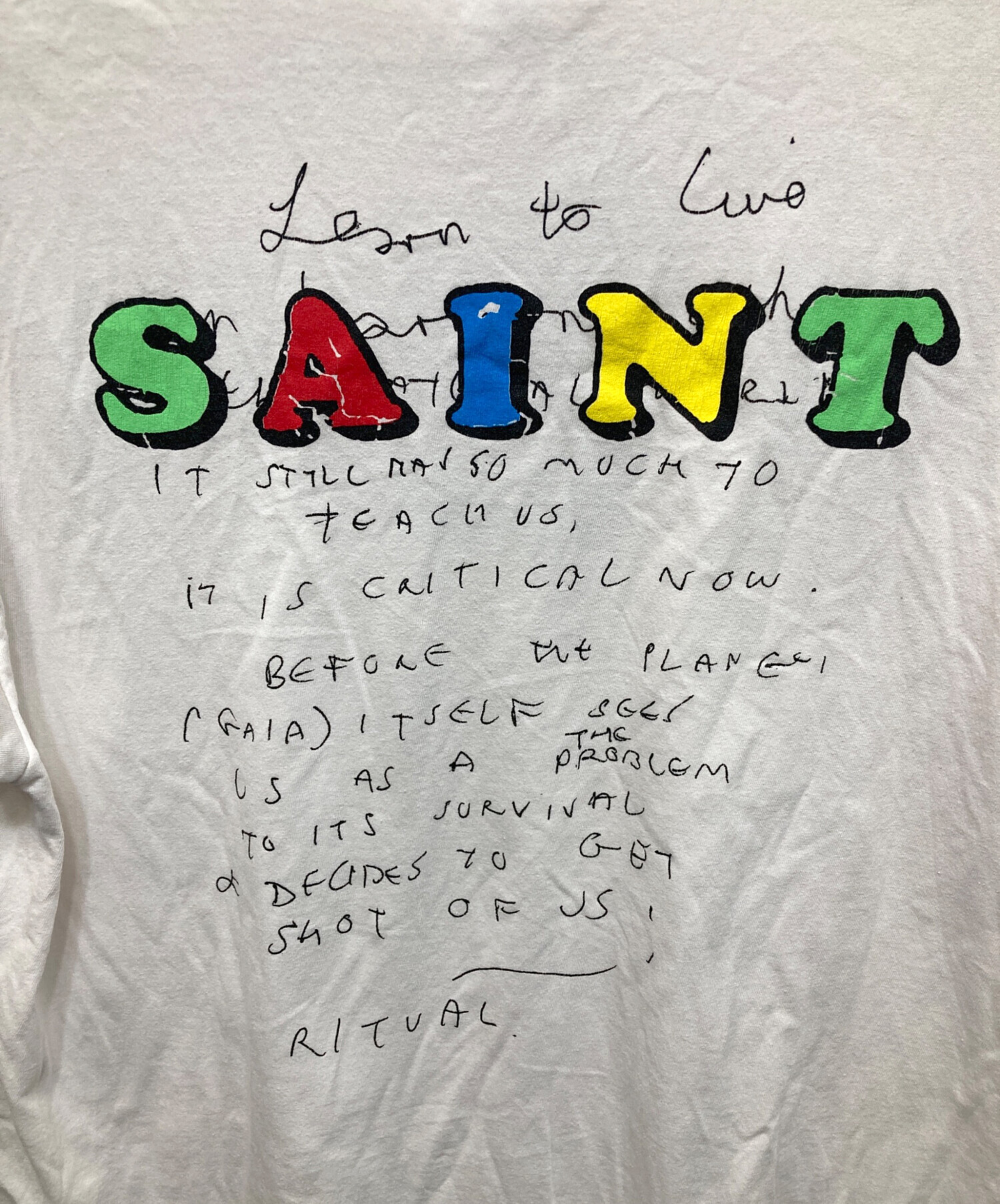 中古・古着通販】SAINT MICHAEL (セントマイケル) JR SS T-SHIRT/E