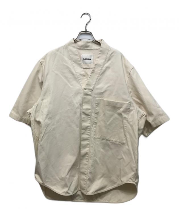 JIL SANDER ジルサンダー　ウールシャツKIMONO ルークメイヤー40 中古・古着通販】JIL SANDER (ジルサンダー) kimono shirt half sleeve