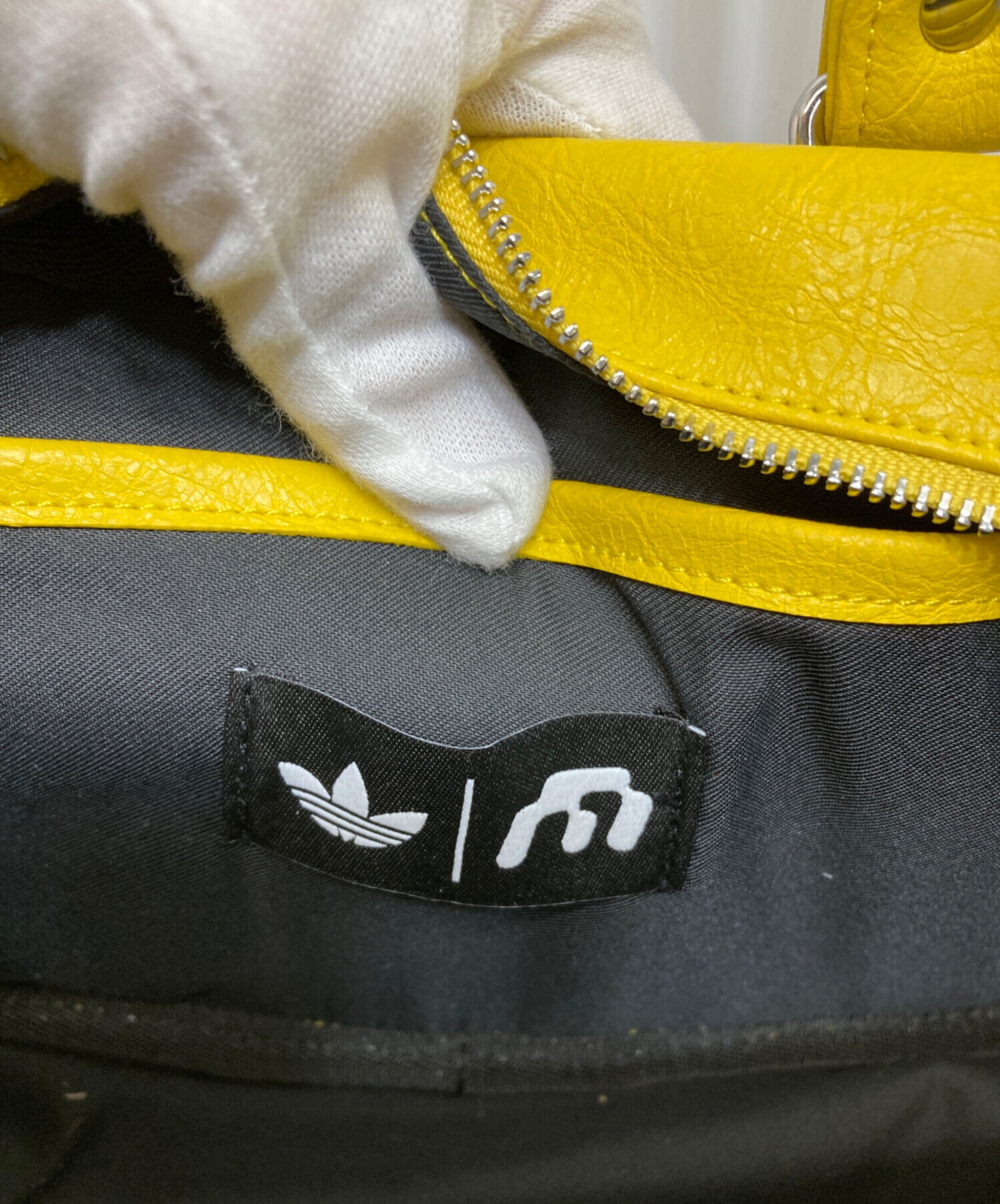 中古・古着通販】adidas (アディダス) MIAOU ハンドバッグ イエロー 