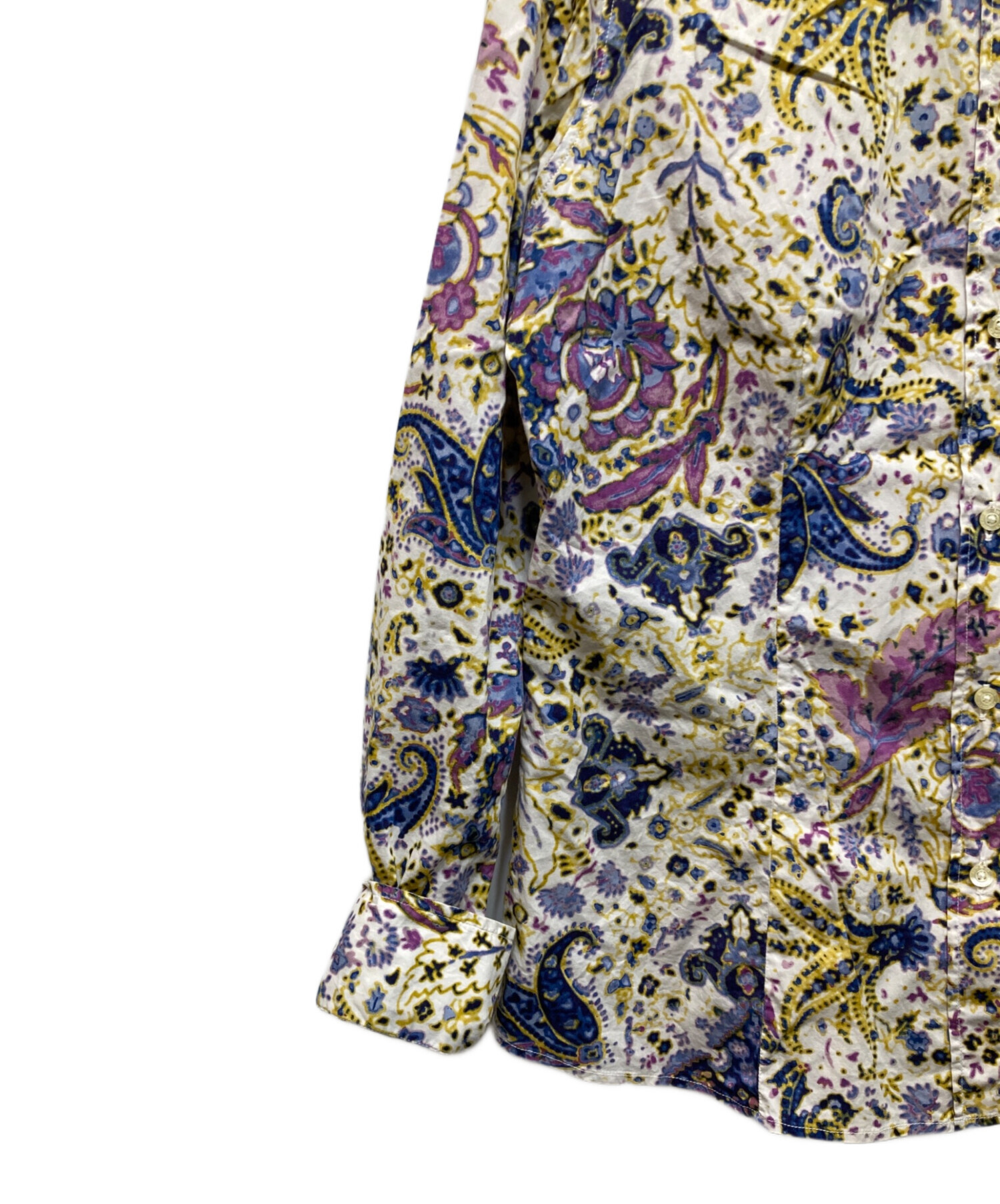 エトロ ペイズリー柄 長袖ブラウス 総柄 マルチカラー 46 ve2 中古・古着通販】ETRO (エトロ) ペイズリー柄シャツ マルチカラー