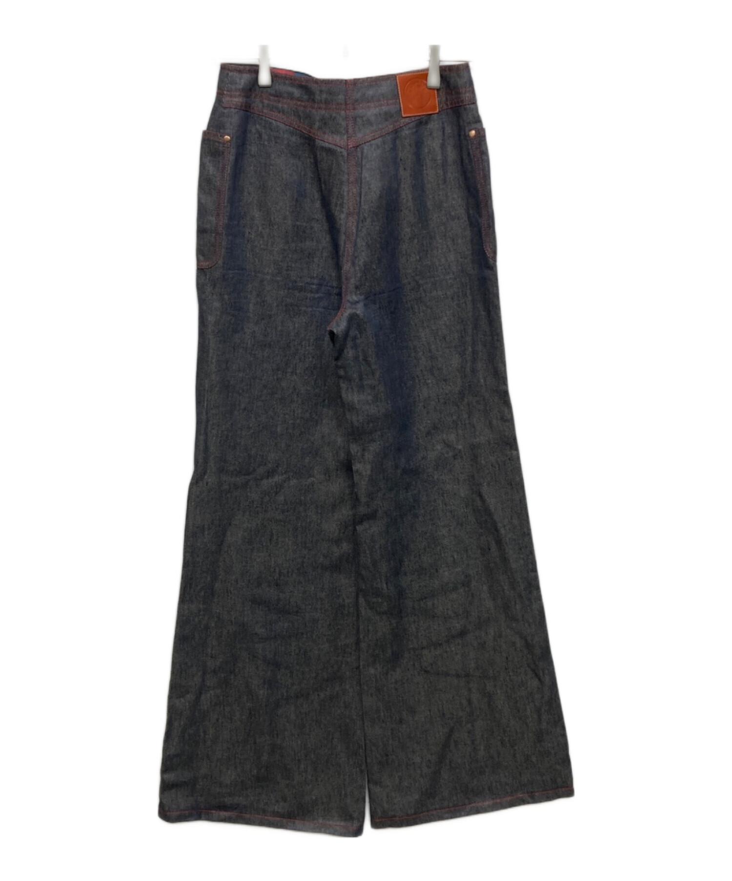 中古・古着通販】HERMES (エルメス) セリエボタンベルト付リネンデニム