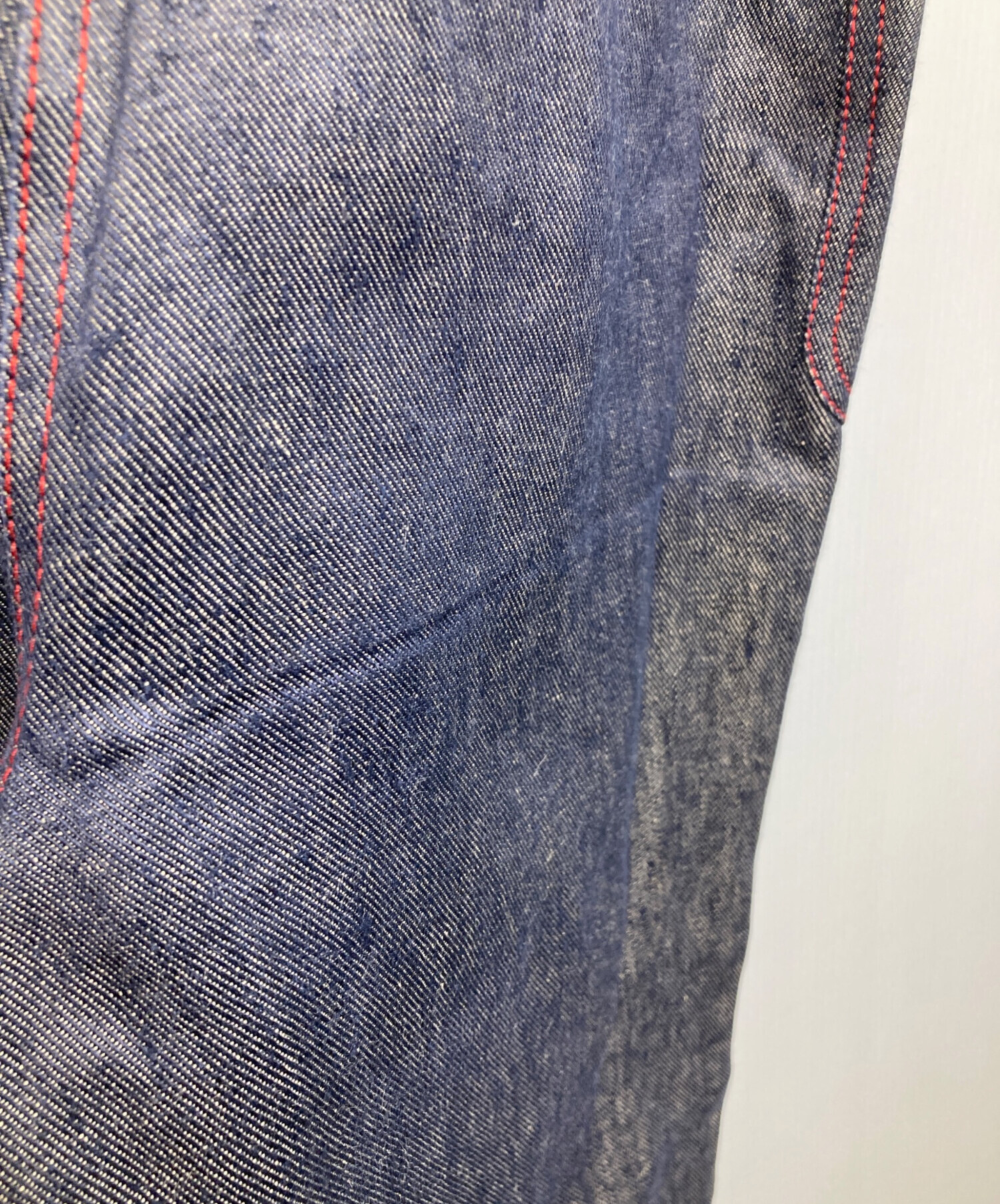 中古・古着通販】HERMES (エルメス) セリエボタンベルト付リネンデニム