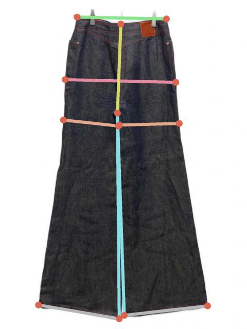中古・古着通販】HERMES (エルメス) セリエボタンベルト付リネンデニム
