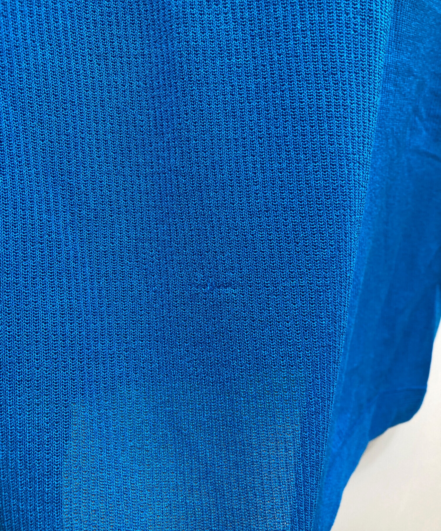 中古・古着通販】HERMES (エルメス) シルク混ワンピース ブルー サイズ