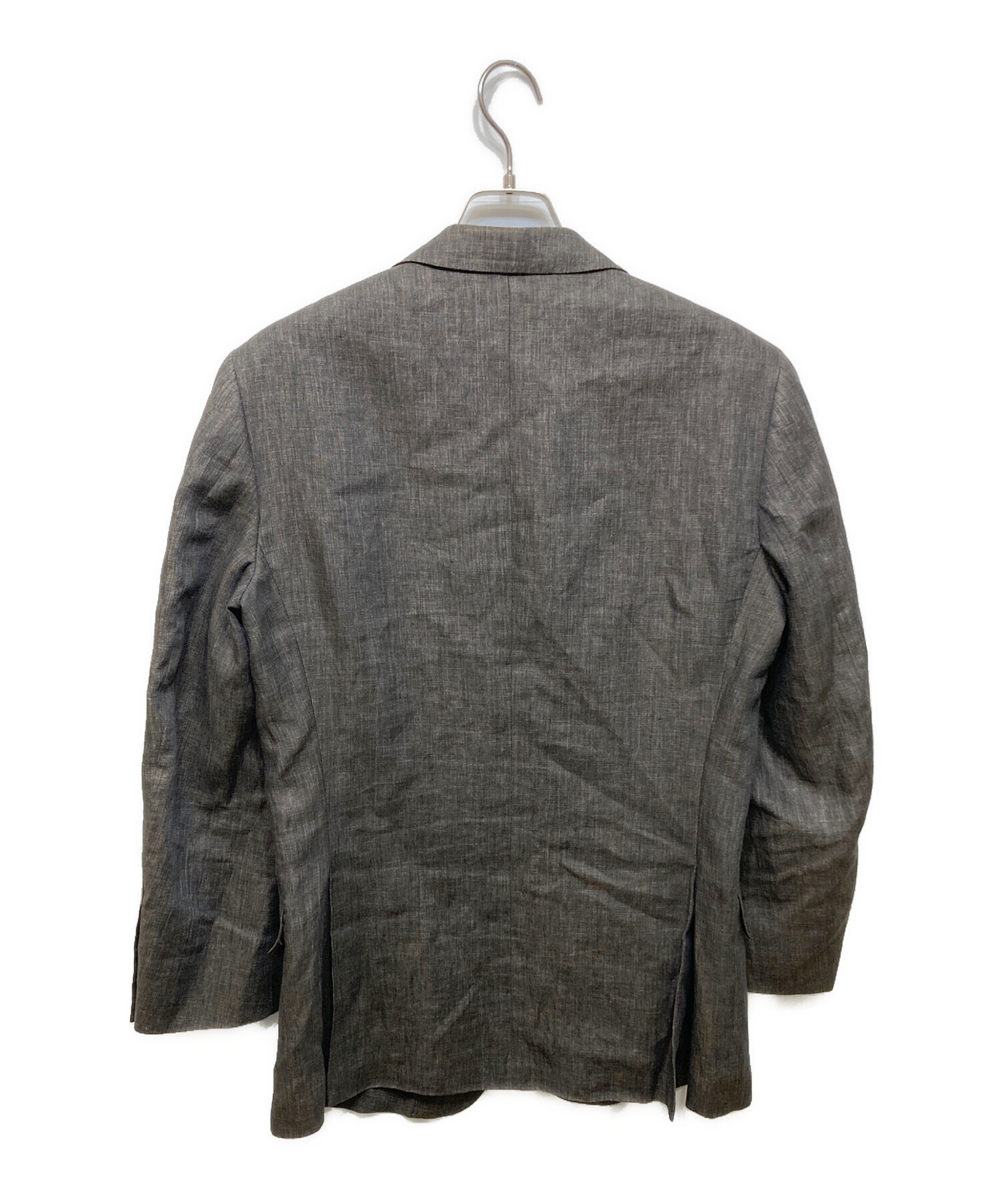 中古・古着通販】ZEGNA (ゼニア) リネンテーラードジャケット ブラウン