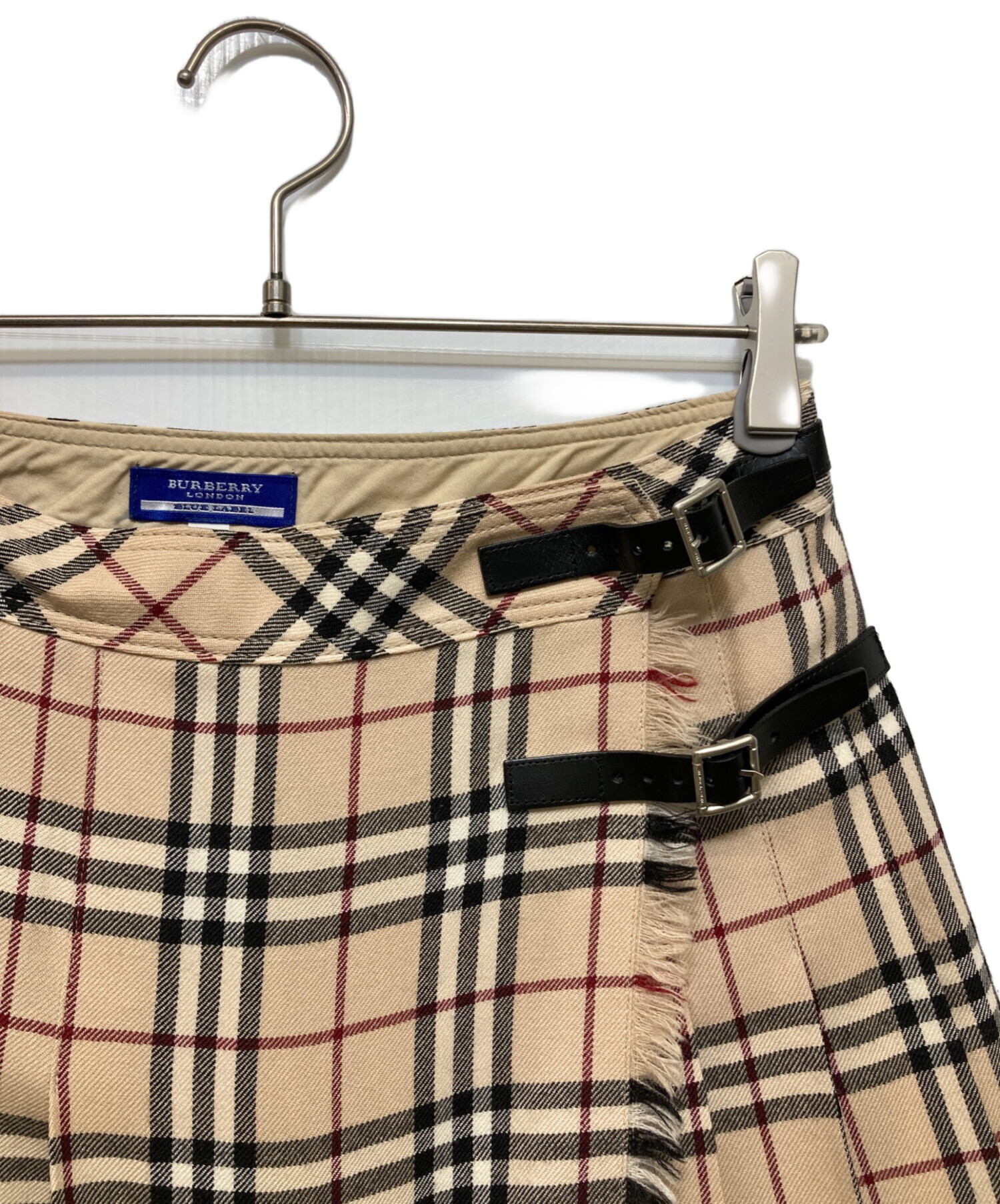 BURBERRY LONDON ノバチェック ロングスカート イタリー製 BURBERRY LONDON(バーバリーロンドン) ノヴァチェック ラップ スカート