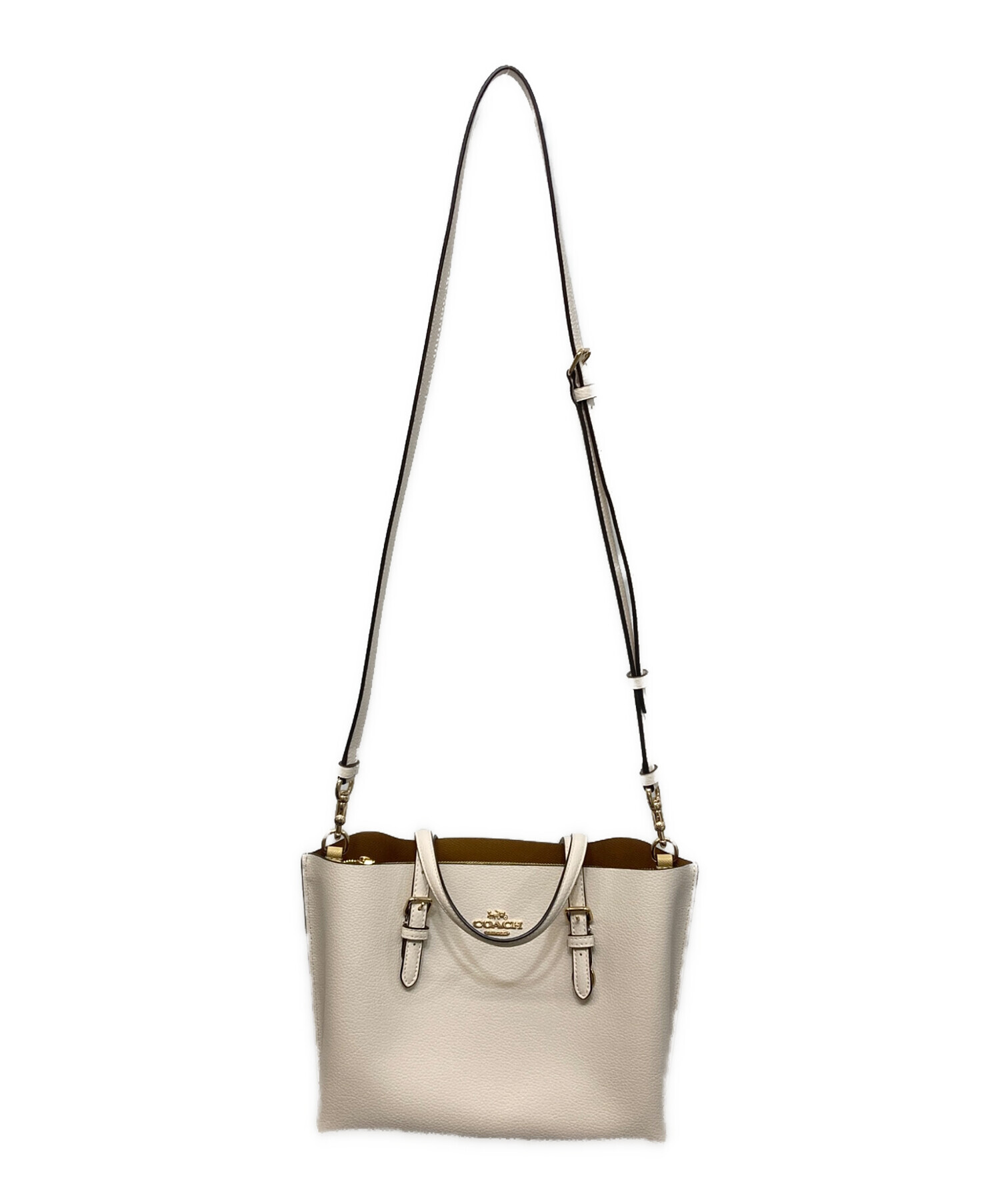 中古・古着通販】COACH (コーチ) モリー トート 25 ホワイト｜ブランド