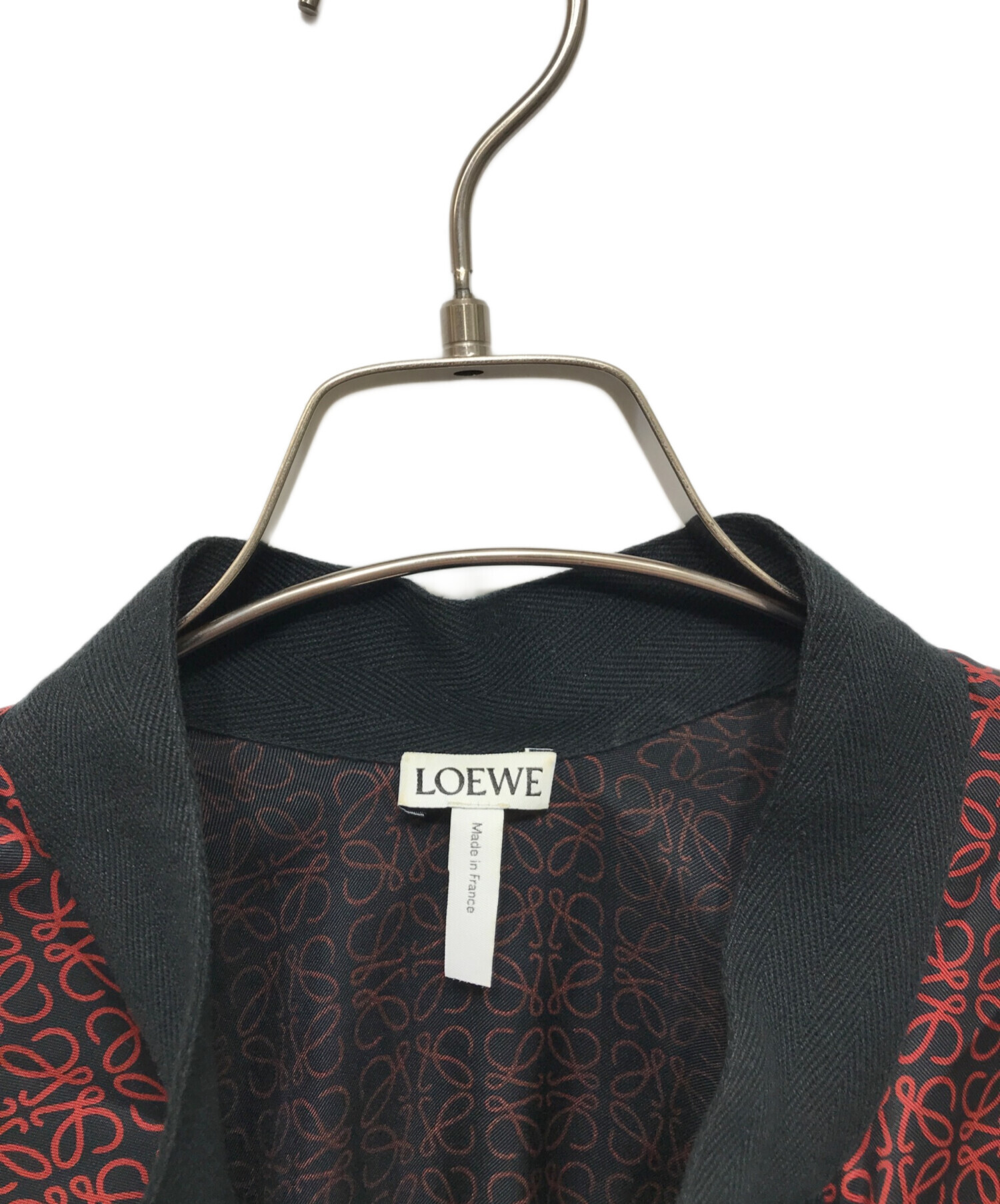 中古・古着通販】LOEWE (ロエベ) アナグラム釦総柄プリントシャツ 