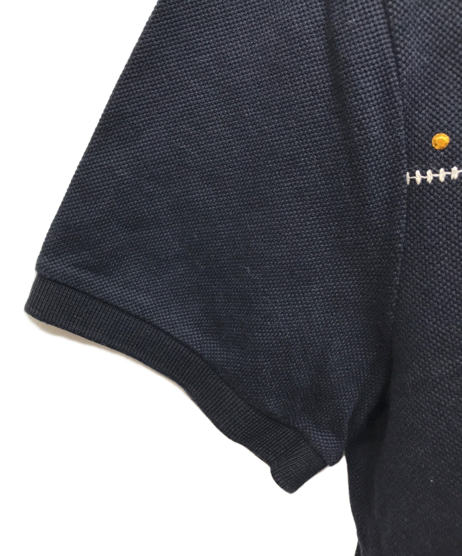 GUCCI ネイビー GGモノグラムポロシャツ GUCCIポロシャツGG総柄XLネイビー紺GGパターン刺繍Tシャツ半袖 - メルカリ