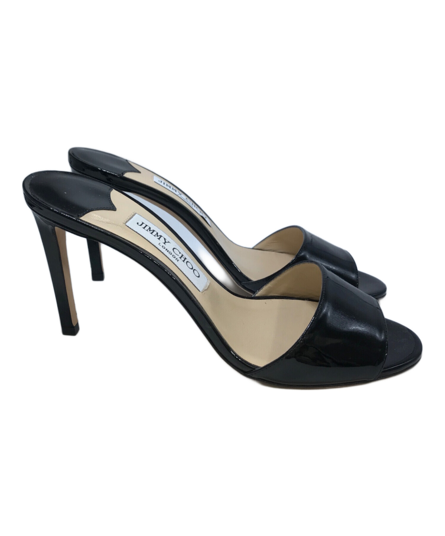 中古・古着通販】JIMMY CHOO (ジミーチュウ) エナメルヒールパンプス