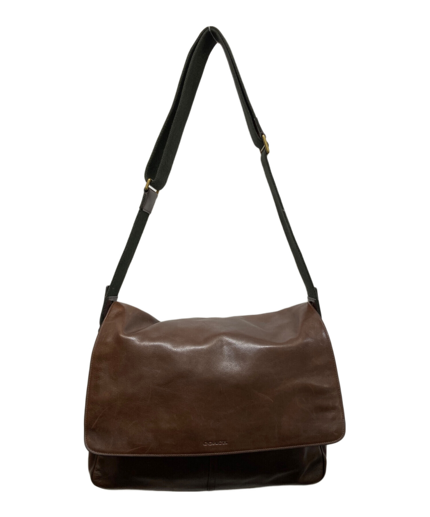 中古・古着通販】COACH (コーチ) Bleecker Courier Bag ブラウン 