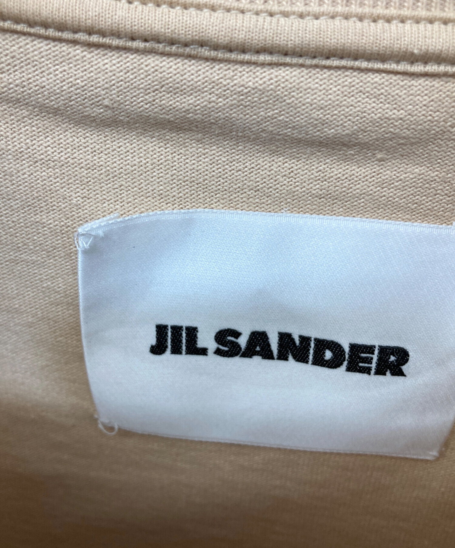 JIL SANDER ジルサンダー Tシャツ・カットソー XS ベージュ 【古着】【中古】 JIL SANDER - JIL SANDER ジルサンダー カジュアルシャツ XS ベージュ