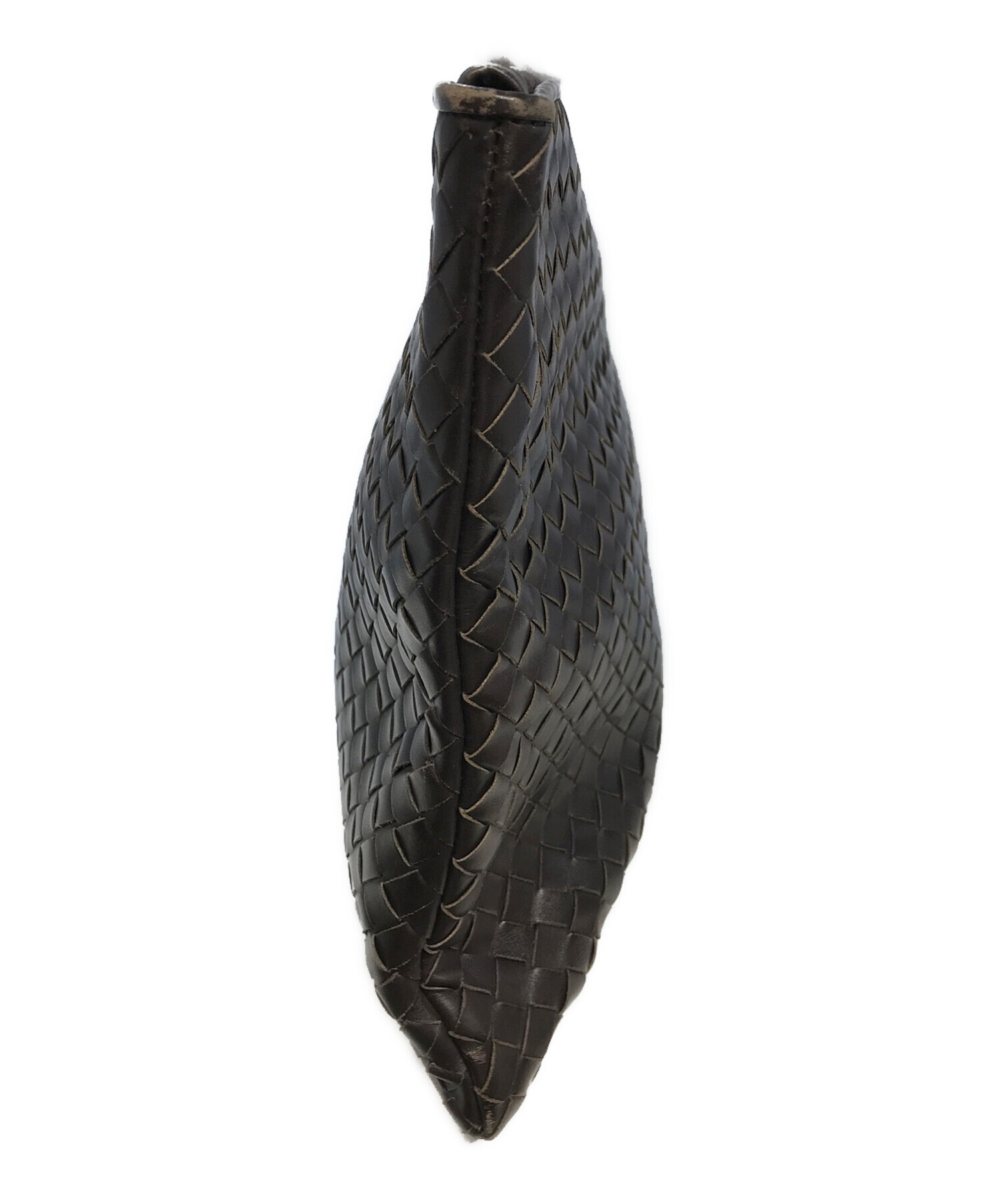 【再値下げ】5/10までボッテガ クラッチ　ダークブラウン 中古・古着通販】BOTTEGA VENETA (ボッテガベネタ) クラッチバッグ