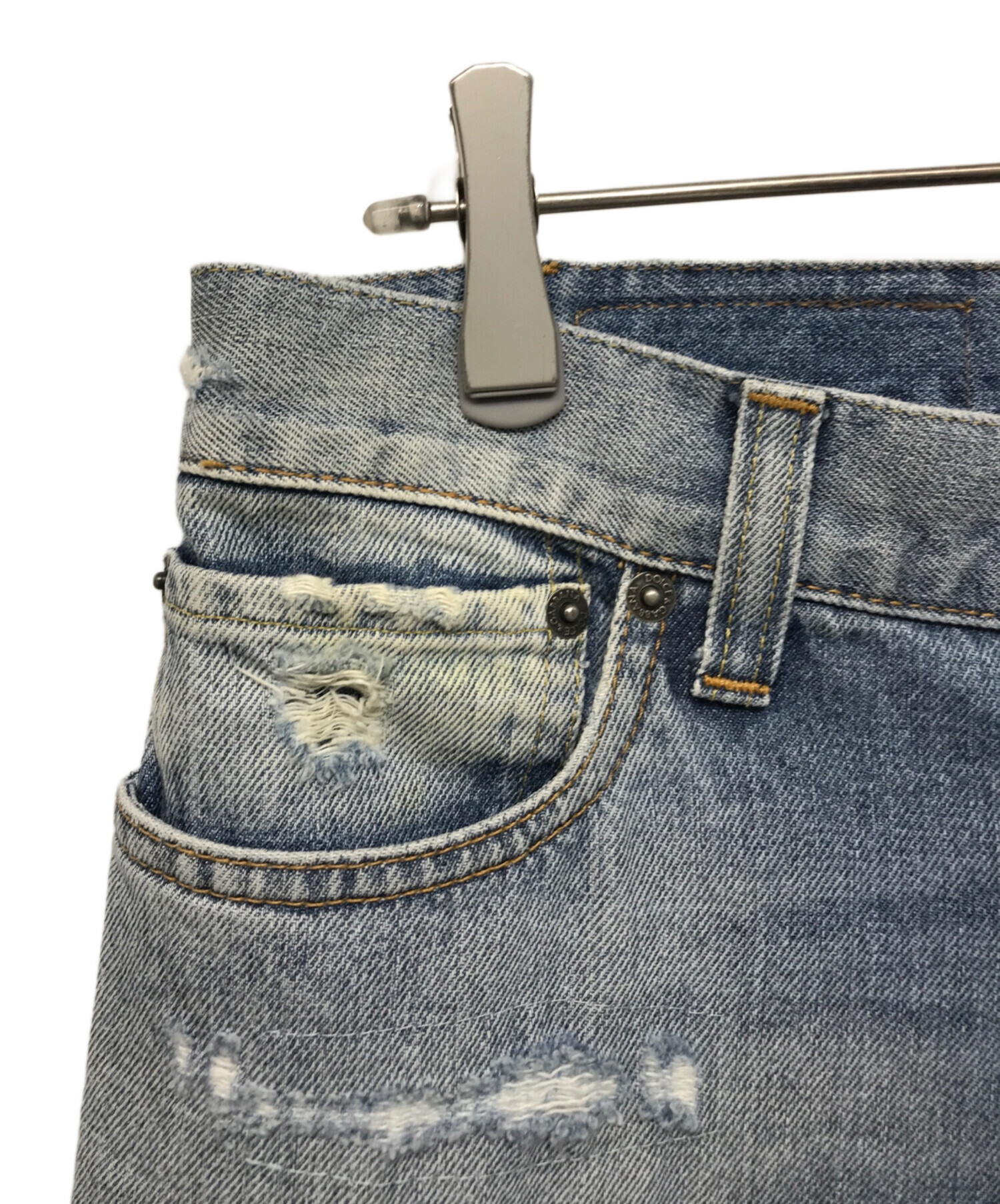 ら*ら様 DOLCE & GABBANA ダメージデニムパンツ 中古・古着通販】DOLCE & GABBANA (ドルチェ＆ガッバーナ) ダメージ