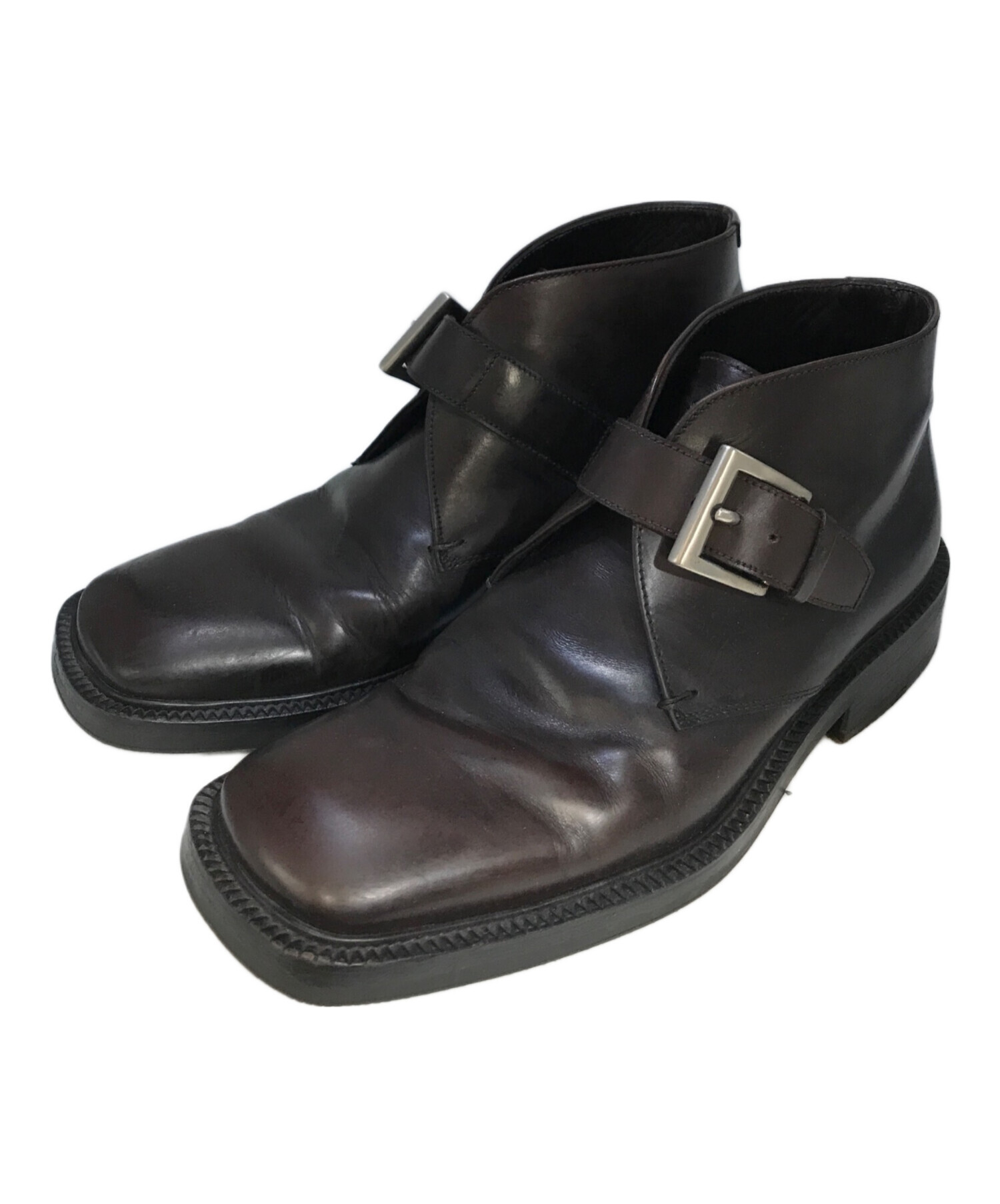 中古・古着通販】PRADA (プラダ) スクエアトゥシングルモンク