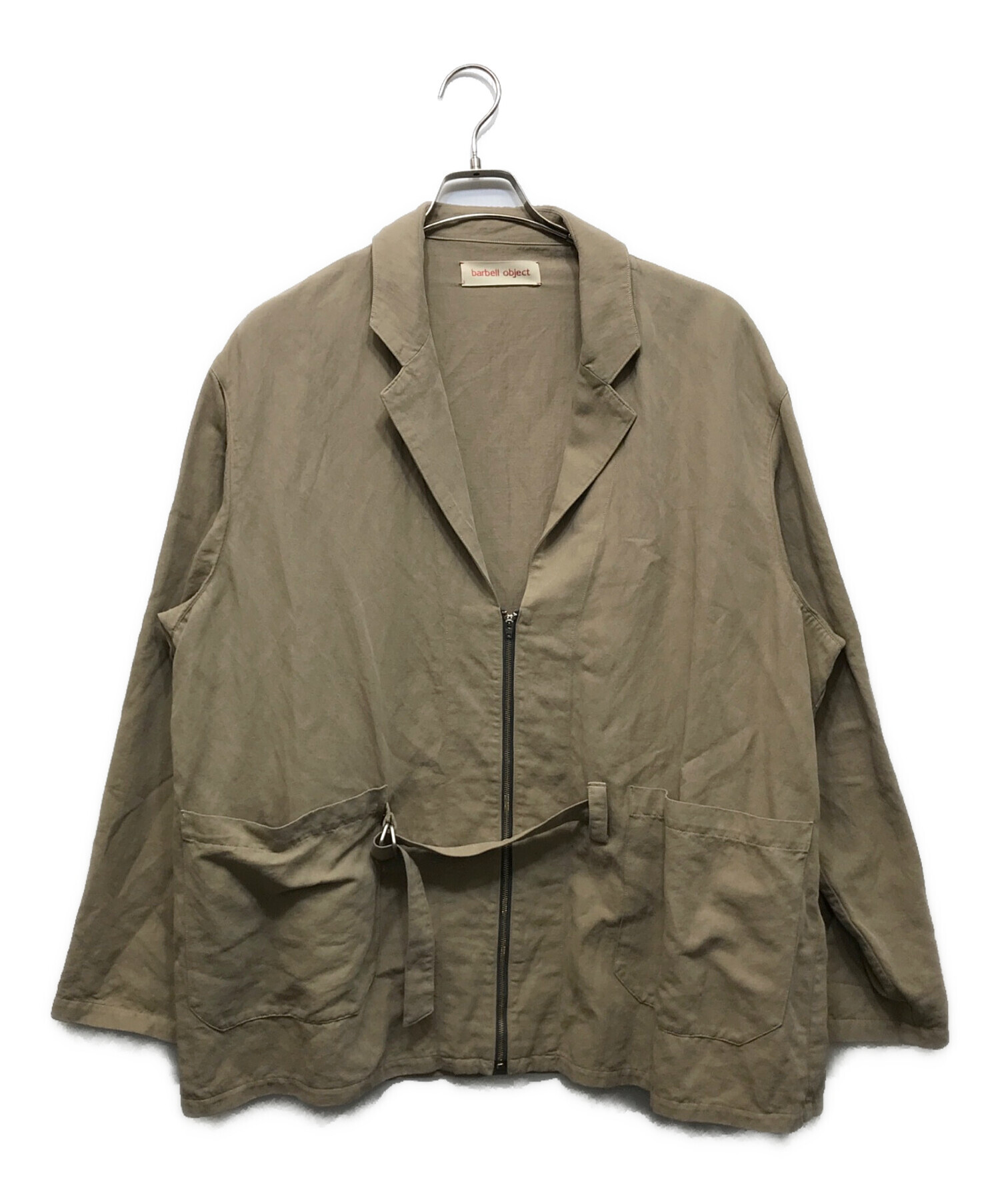 中古・古着通販】barbell object (バーベルオブジェクト) belted jkt 