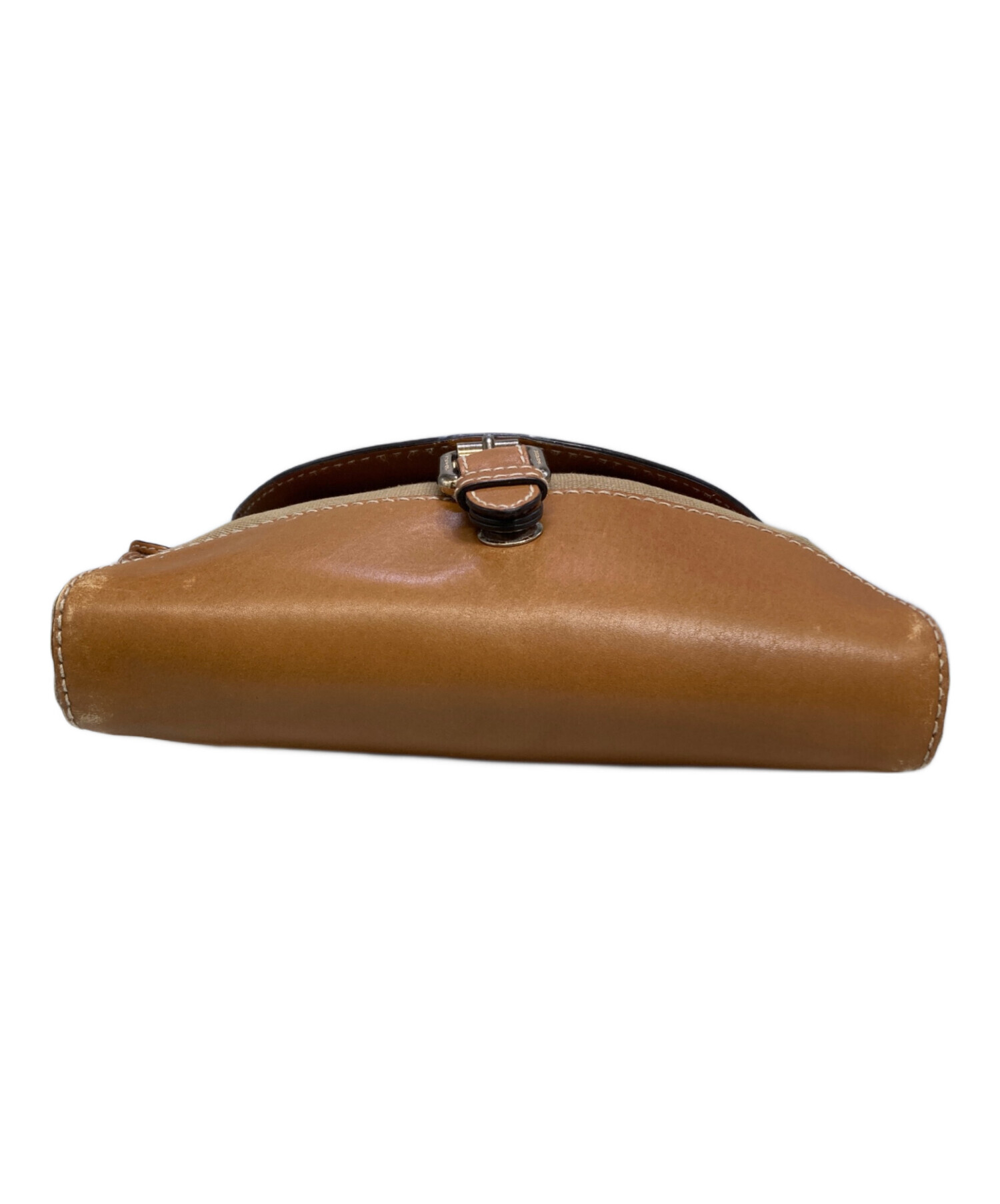 中古・古着通販】BURBERRY (バーバリー) レザーショルダーバッグ