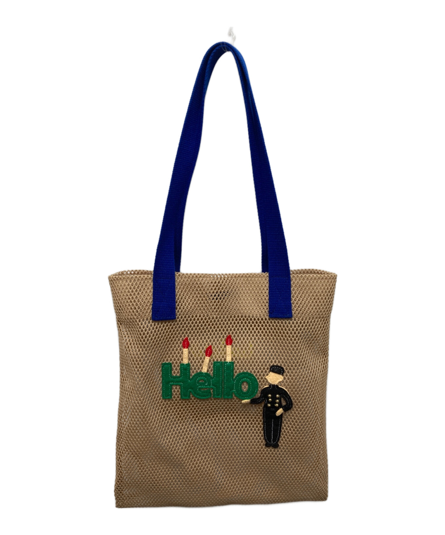 LUDLOW メッシュシャーリングバッグ 中古・古着通販】LUDLOW (ラドロー) hello メッシュトートバッグ