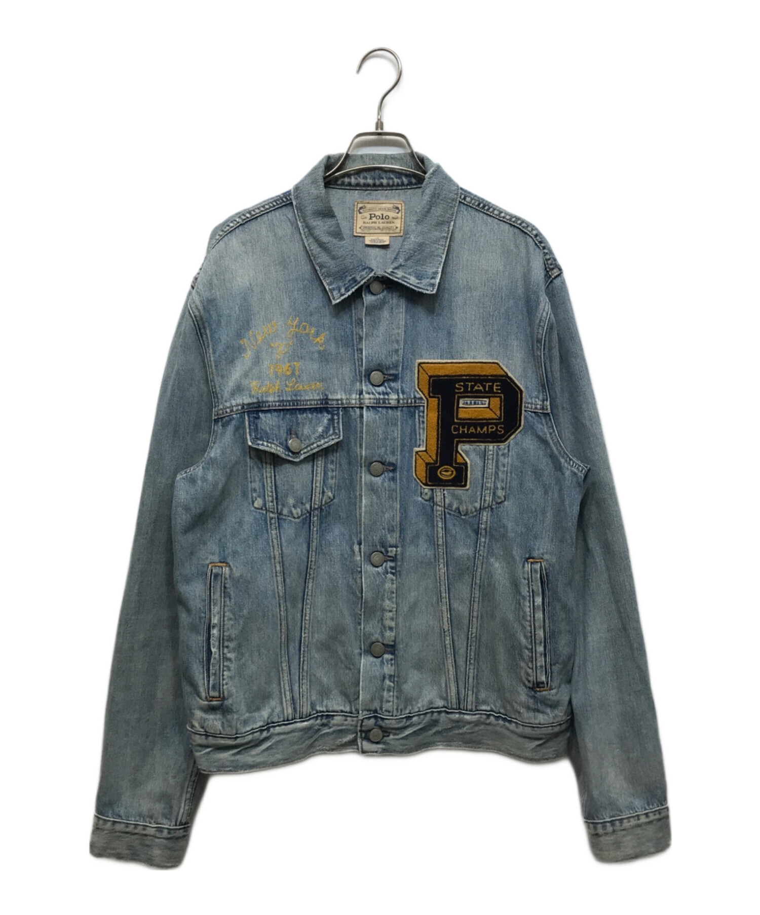 新品 Polo RALPH LAUREN刺繍ロゴ デニムジャケット 中古・古着通販】POLO RALPH LAUREN (ポロ・ラルフローレン) バック