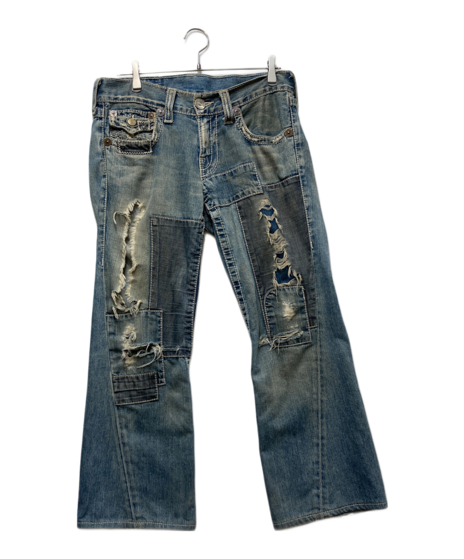 にゃんぱす ローライズ TRUE RELIGION トゥルーレリジョン 中古・古着通販】TRUE RELIGION (トゥルー レリジョン) パッチワーク