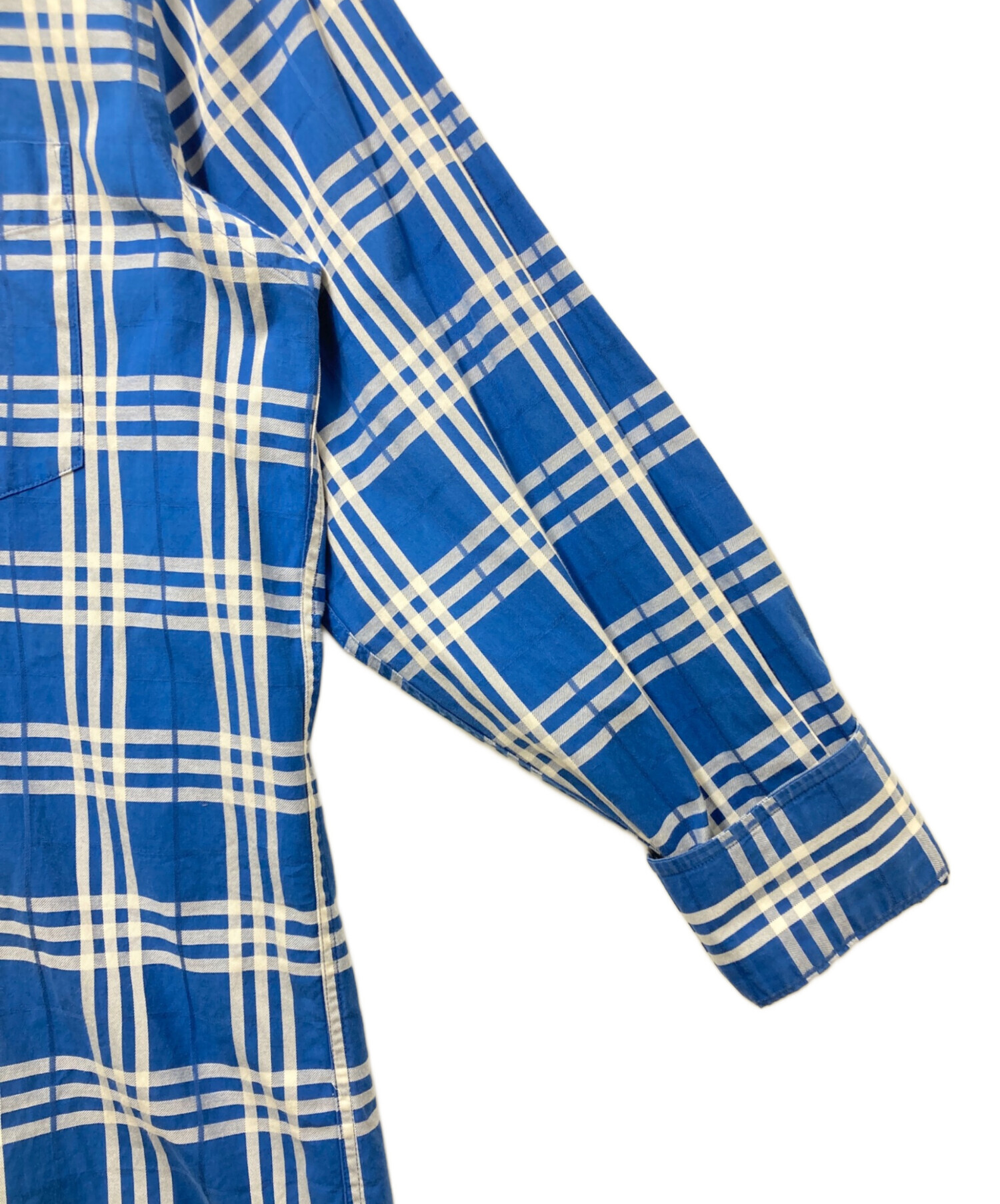 BURBERRY - 美品　バーバリー　ロンドン　ブラウス　チェック　ブルー 中古・古着通販】BURBERRY LONDON (バーバリーロンドン) チェック