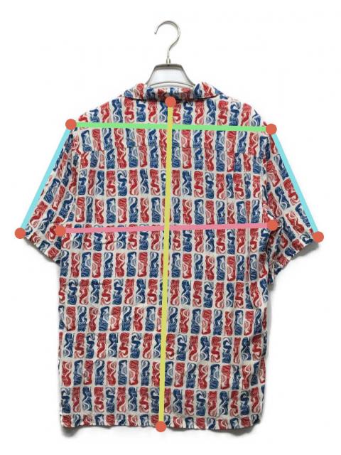 中古・古着通販】KENZO (ケンゾー) 人魚プリント開襟シャツ ホワイト
