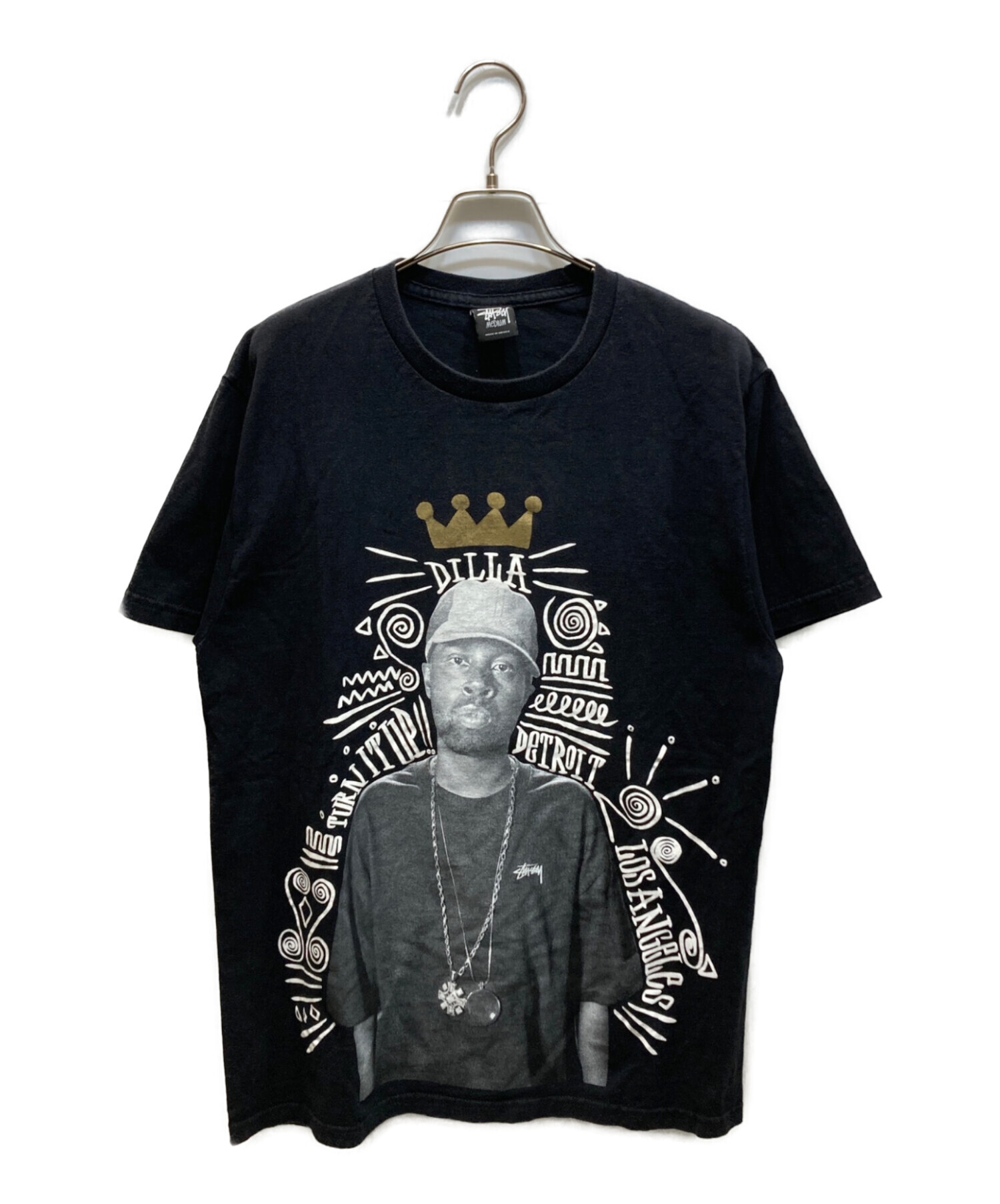 中古・古着通販】stussy (ステューシー) プリントTシャツ ブラック