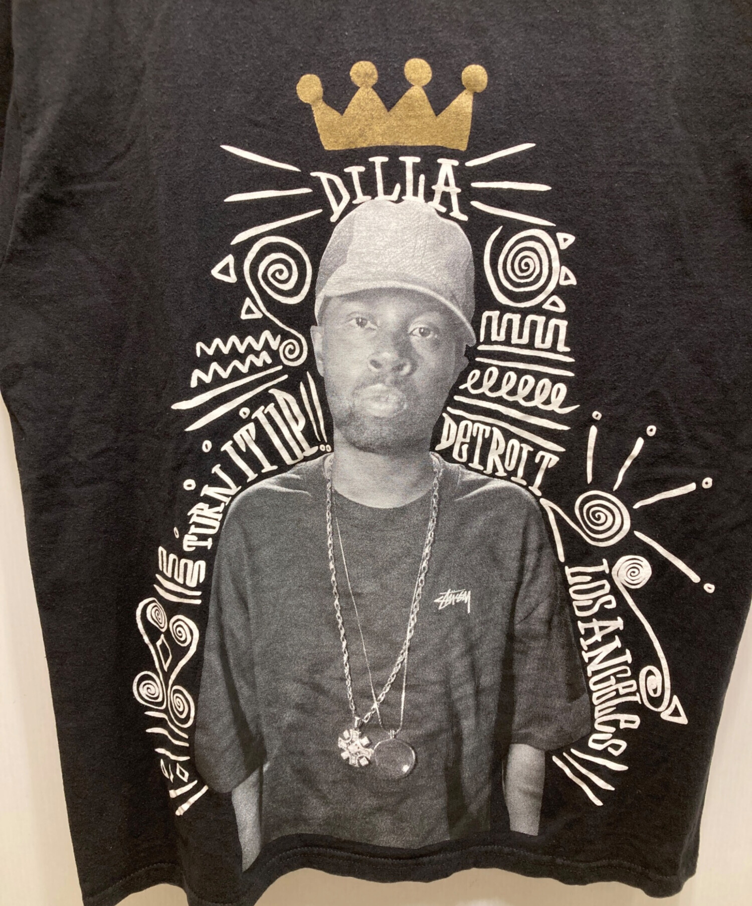 00s 初期 Stussy プリントTシャツ ブラック サイズM 中古・古着通販】stussy (ステューシー) プリントTシャツ ブラック