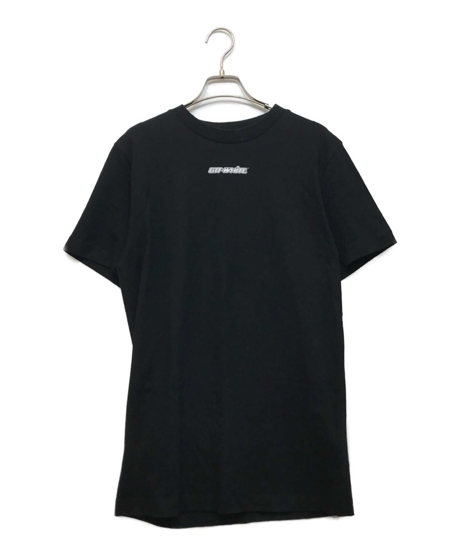 中古・古着通販】OFFWHITE (オフホワイト) プリントTシャツ ブラック 