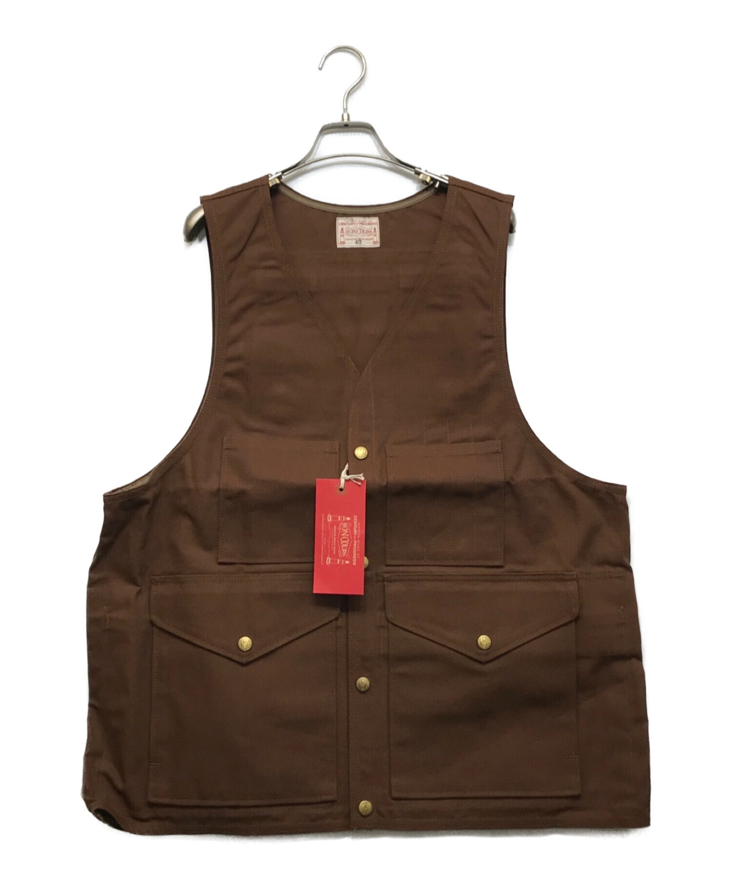中古・古着通販】BONCOURA (ボンクラ) Pack Vest Duck ブラウン サイズ 