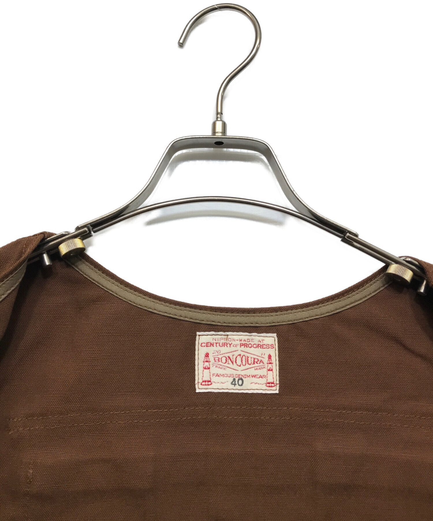 中古・古着通販】BONCOURA (ボンクラ) Pack Vest Duck ブラウン サイズ 