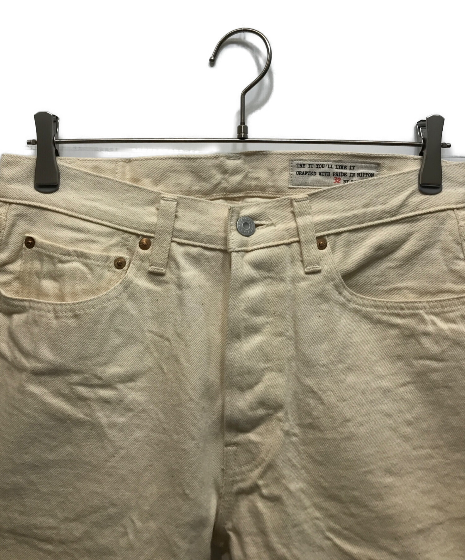 中古・古着通販】BONCOURA (ボンクラ) 66-WHITE デニムパンツ ホワイト