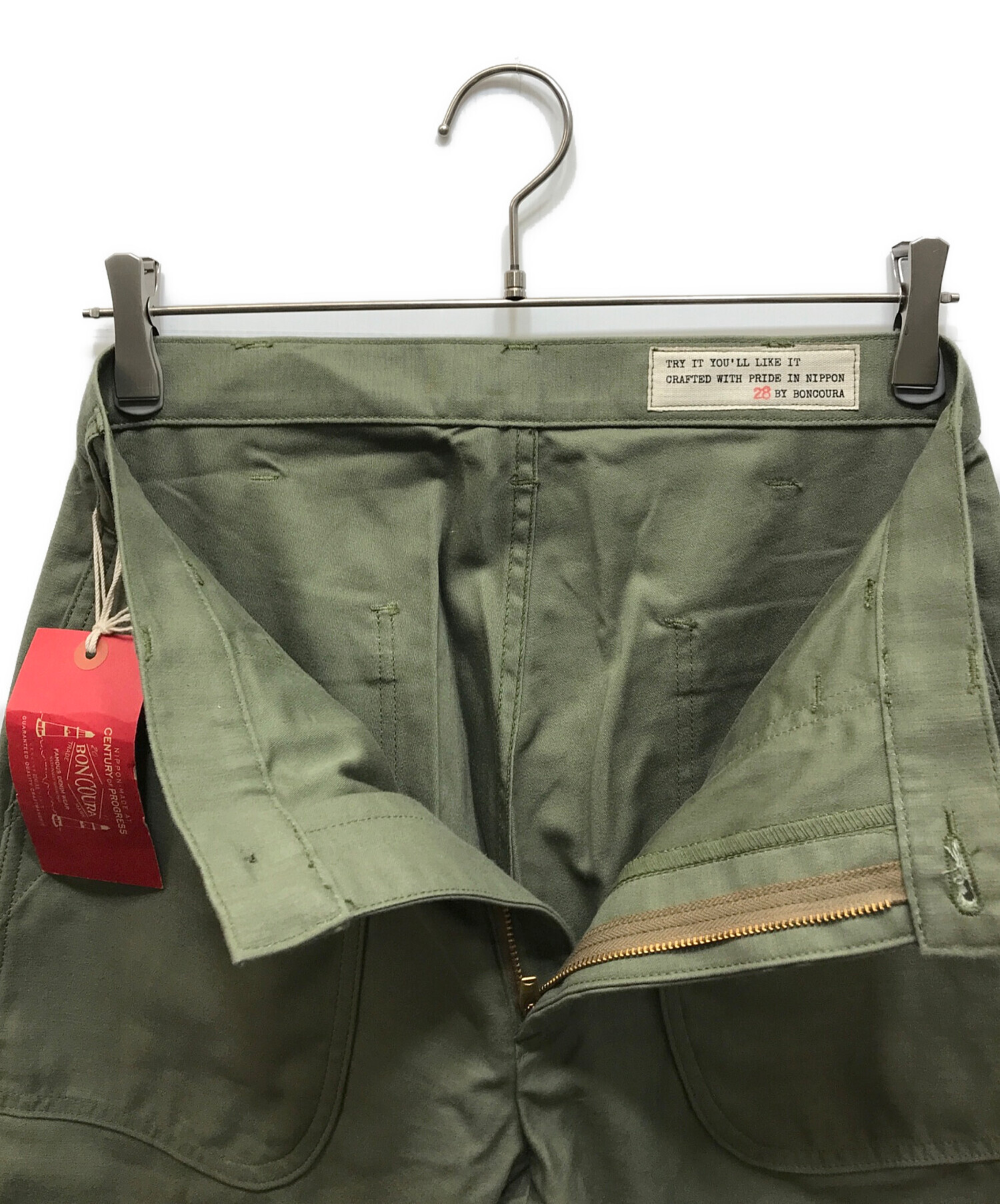 中古・古着通販】BONCOURA (ボンクラ) Baker Pants グリーン サイズ:28