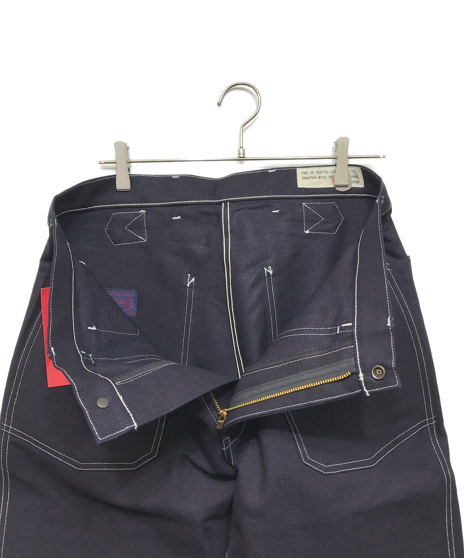 BONCOURA ボンクラ　ストレートデニム インディゴ32 中古・古着通販】BONCOURA (ボンクラ) Work Pants WWⅡ Duck indigo