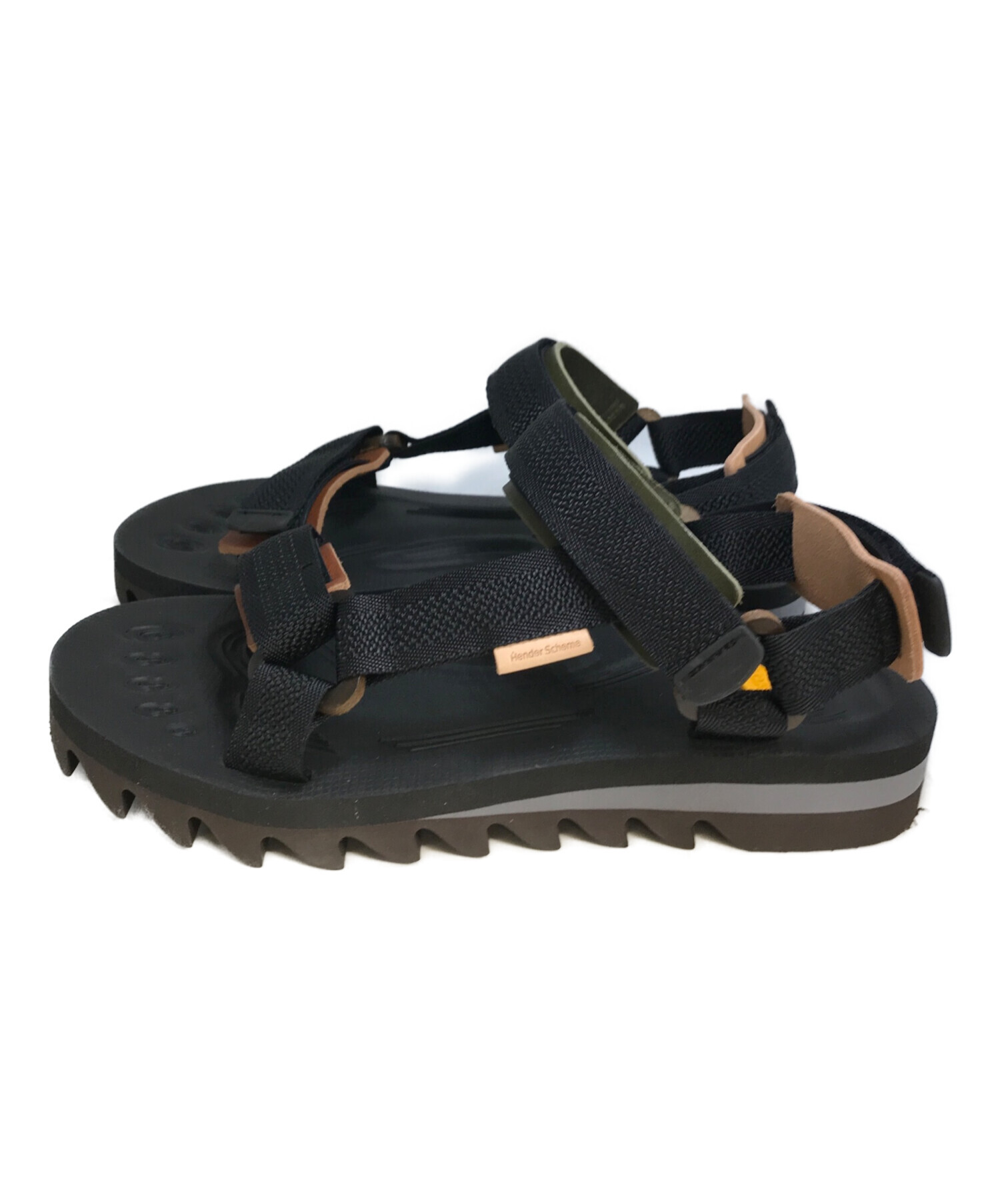 Hender Scheme サンダル ブラック ナチュラル　定価24200円 中古・古着通販】Hender Scheme (エンダースキーマ) webbb サンダル