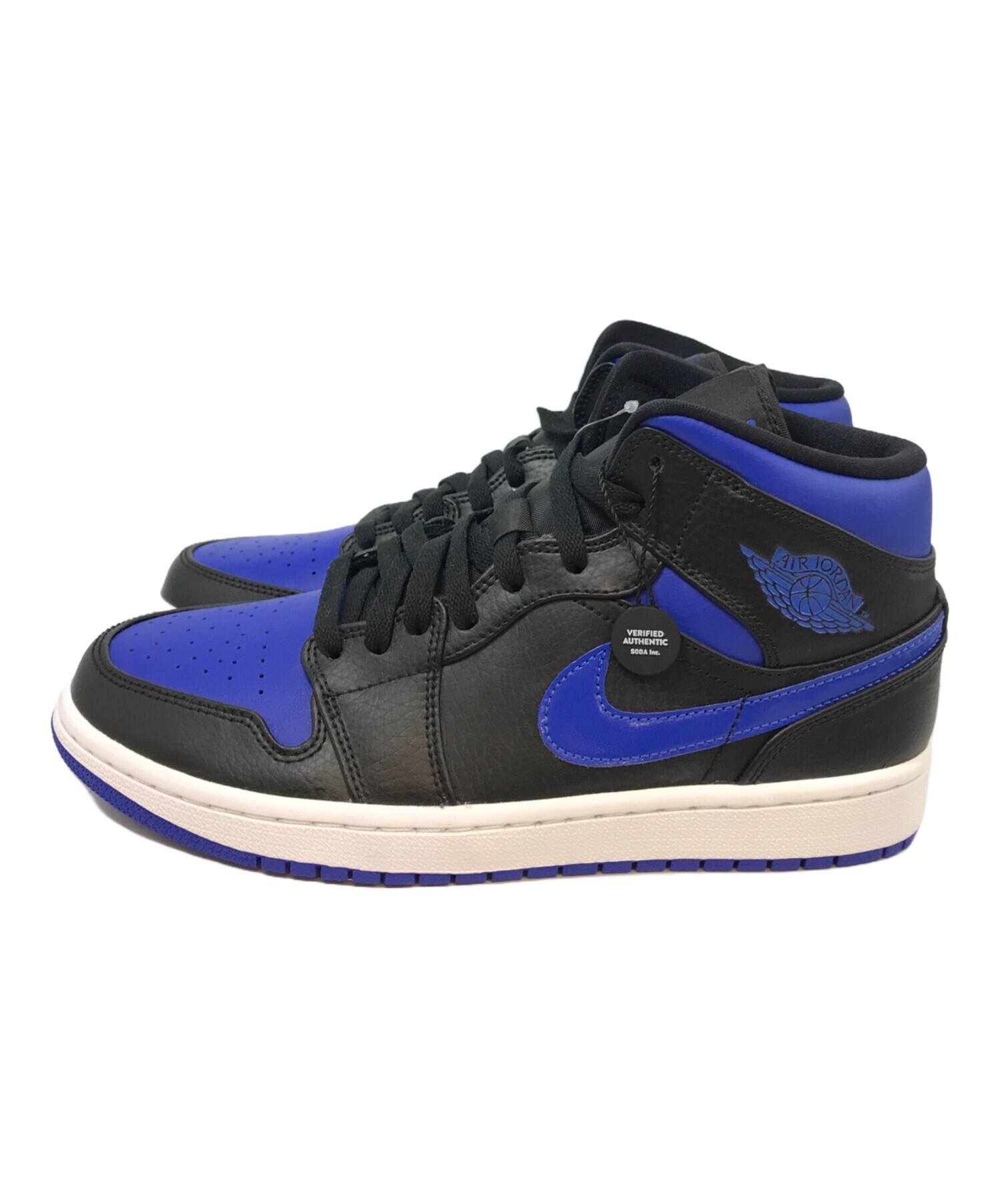 【新品未使用】NIKE AIR JORDAN 1 MID 青/黒　26.5センチ 中古・古着通販】NIKE (ナイキ) Air Jordan 1 Mid 