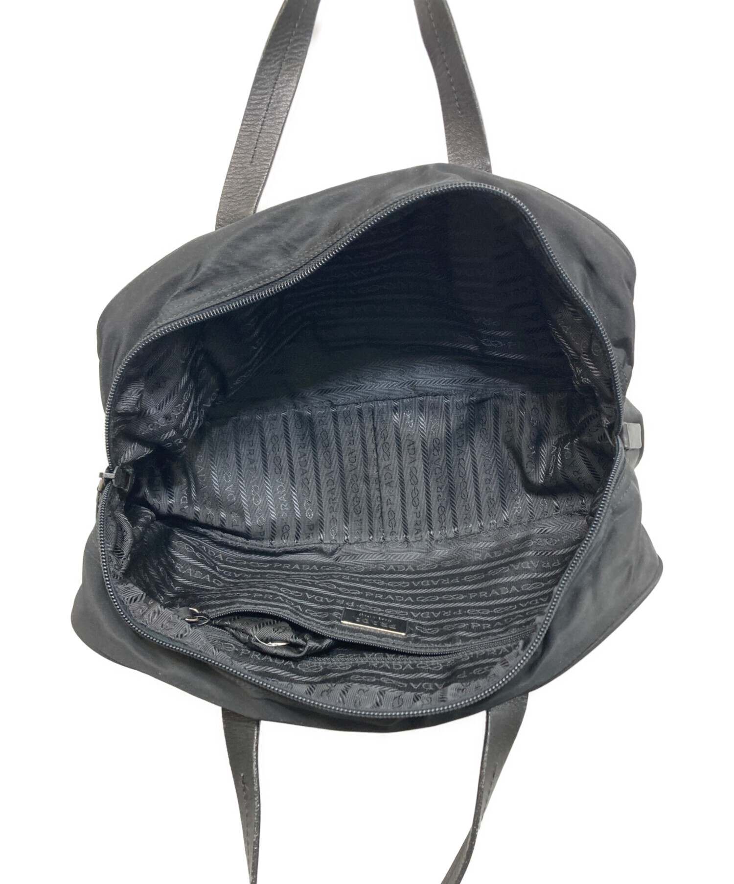 中古・古着通販】PRADA (プラダ) ナイロンミニボストン ブラック