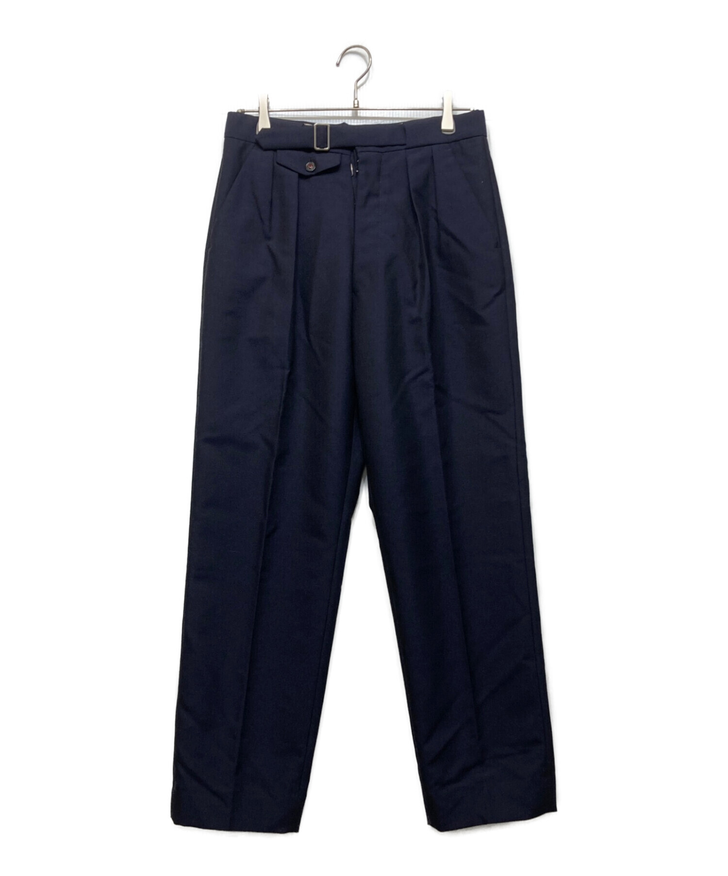 Maison Margiela スラックス ネイビー 中古・古着通販】Maison Margiela (メゾンマルジェラ) モヘヤ混ウール