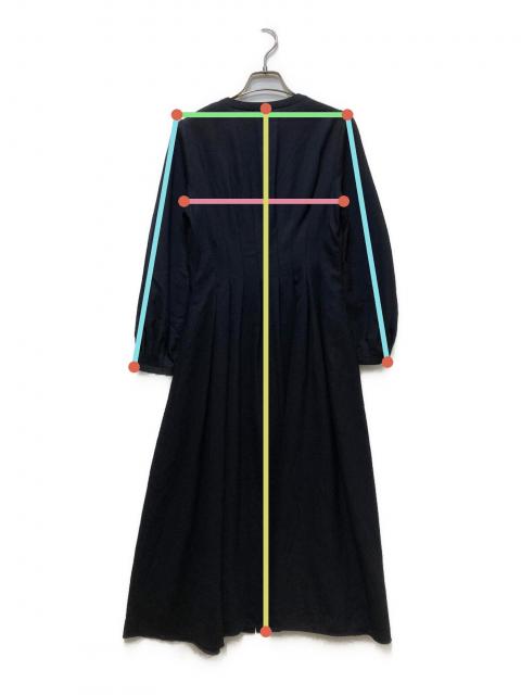 中古・古着通販】ANAYI (アナイ) シャツワンピース ネイビー サイズ:36