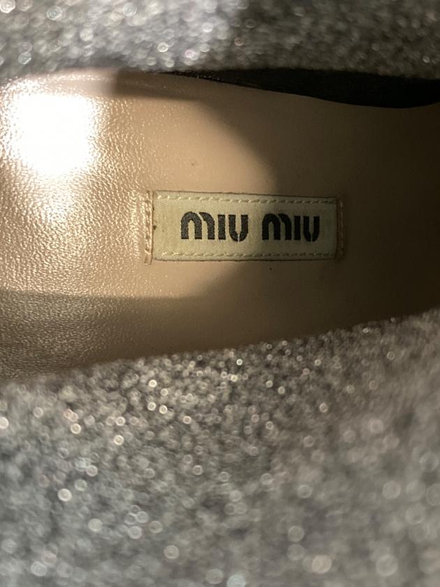 中古・古着通販】MIU MIU (ミュウミュウ) ソックスブーツ シルバー