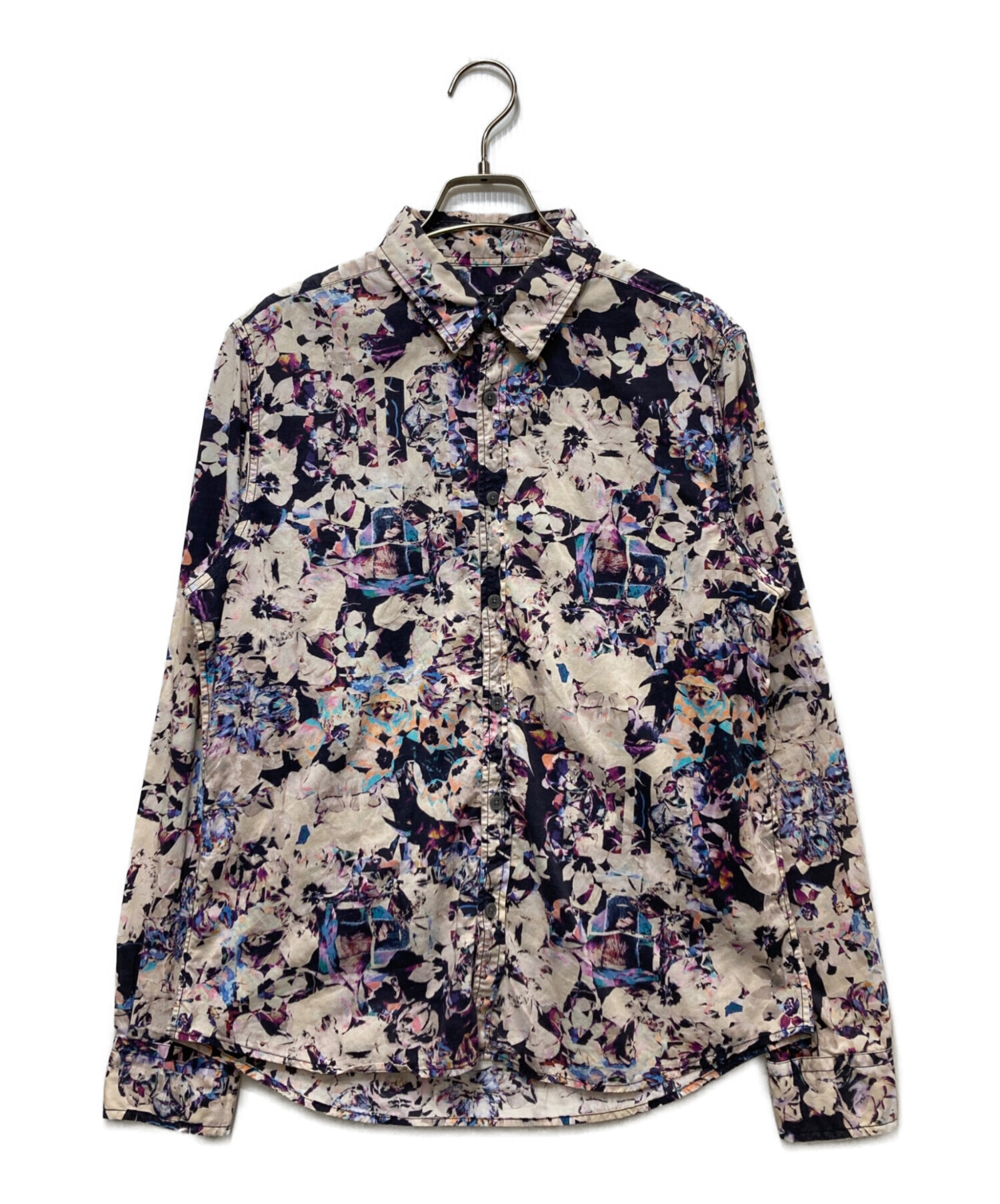 PS Paul Smith 総柄シャツ Lサイズ 中古・古着通販】Paul Smith (ポールスミス) 総柄シャツ パープル