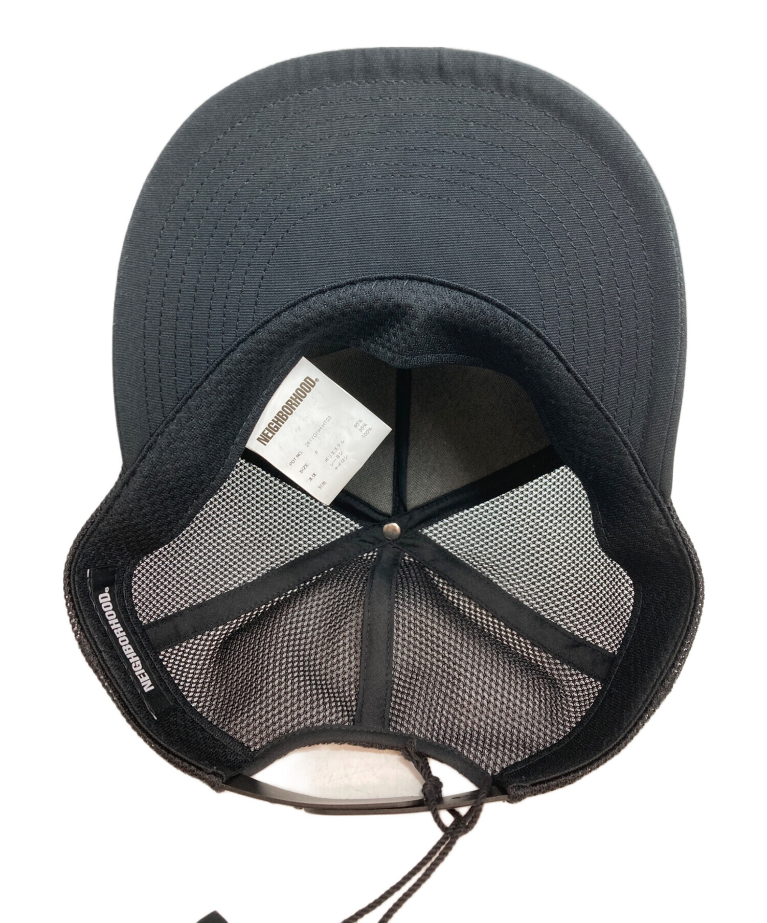 中古・古着通販】NEIGHBORHOOD (ネイバーフッド) MESH CAP-1 ブラック