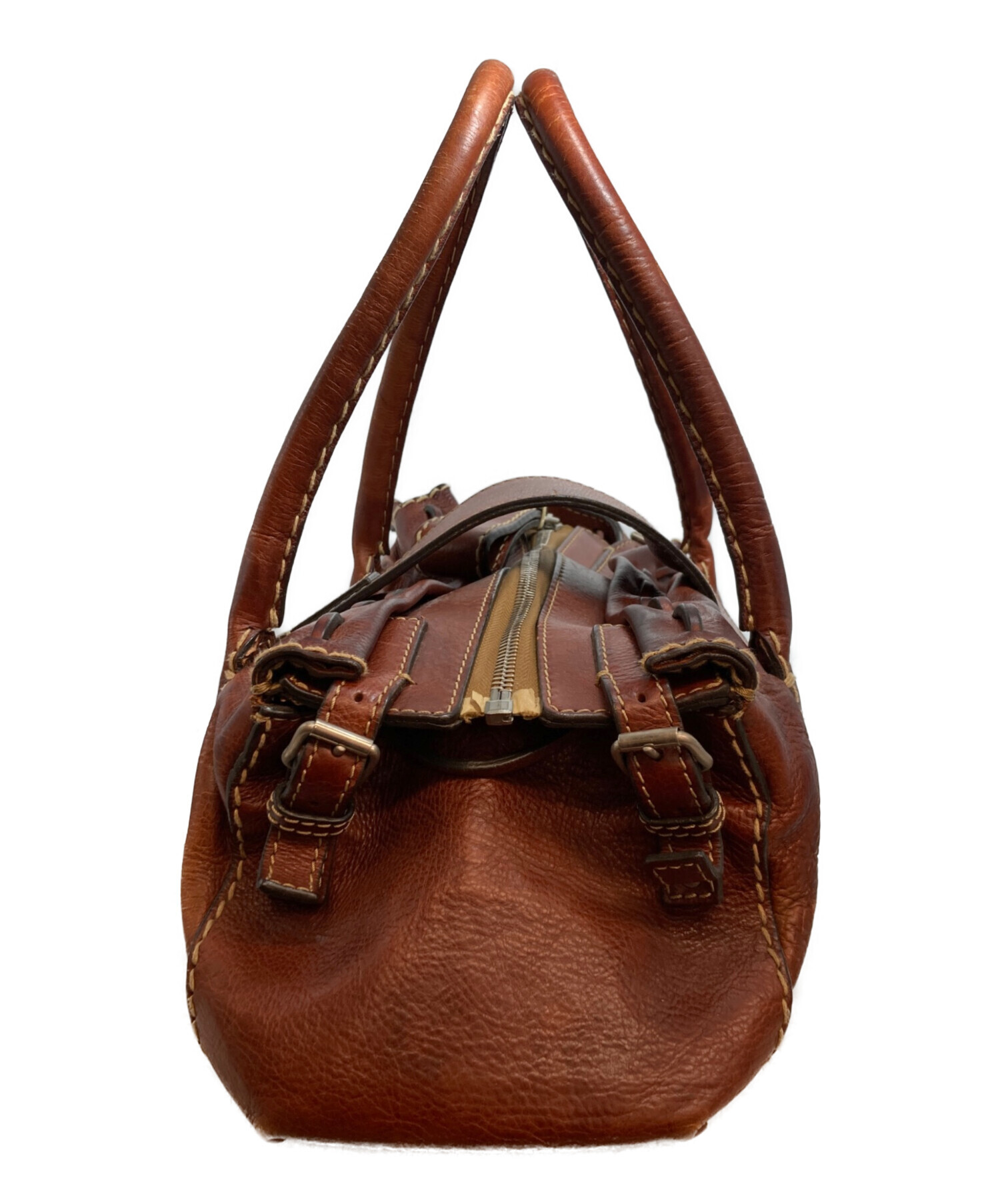 中古・古着通販】Chloe (クロエ) エディス ハンドバッグ ブラウン