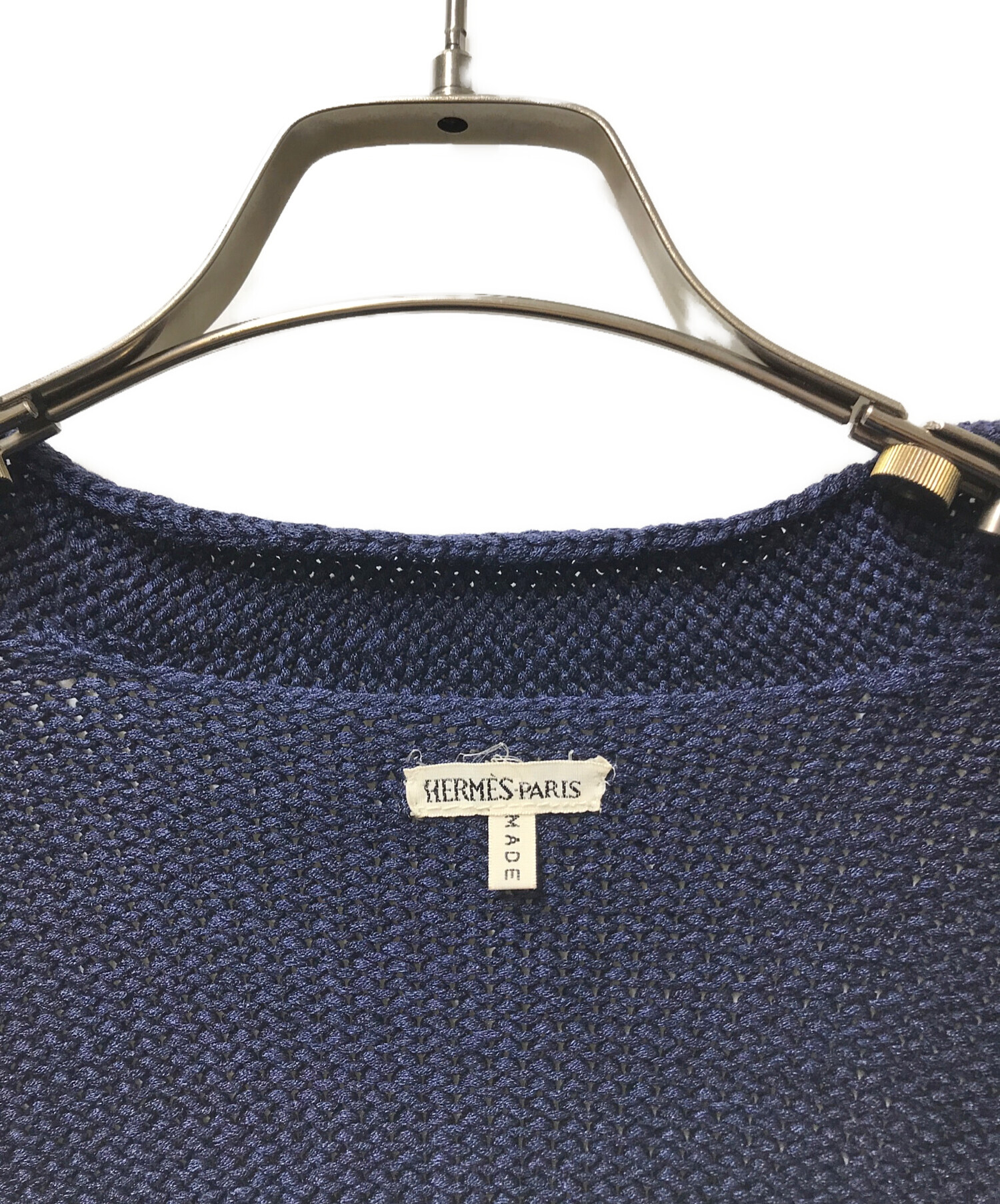 中古・古着通販】HERMES (エルメス) ヴァルーズニット ネイビー サイズ