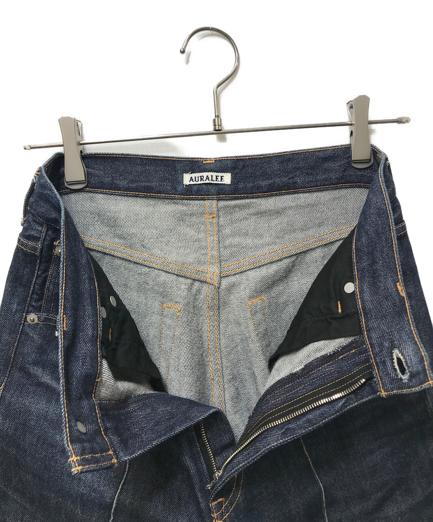 中古・古着通販】AURALEE (オーラリー) HARDTWIST DENIM PINTUCK PANTS 