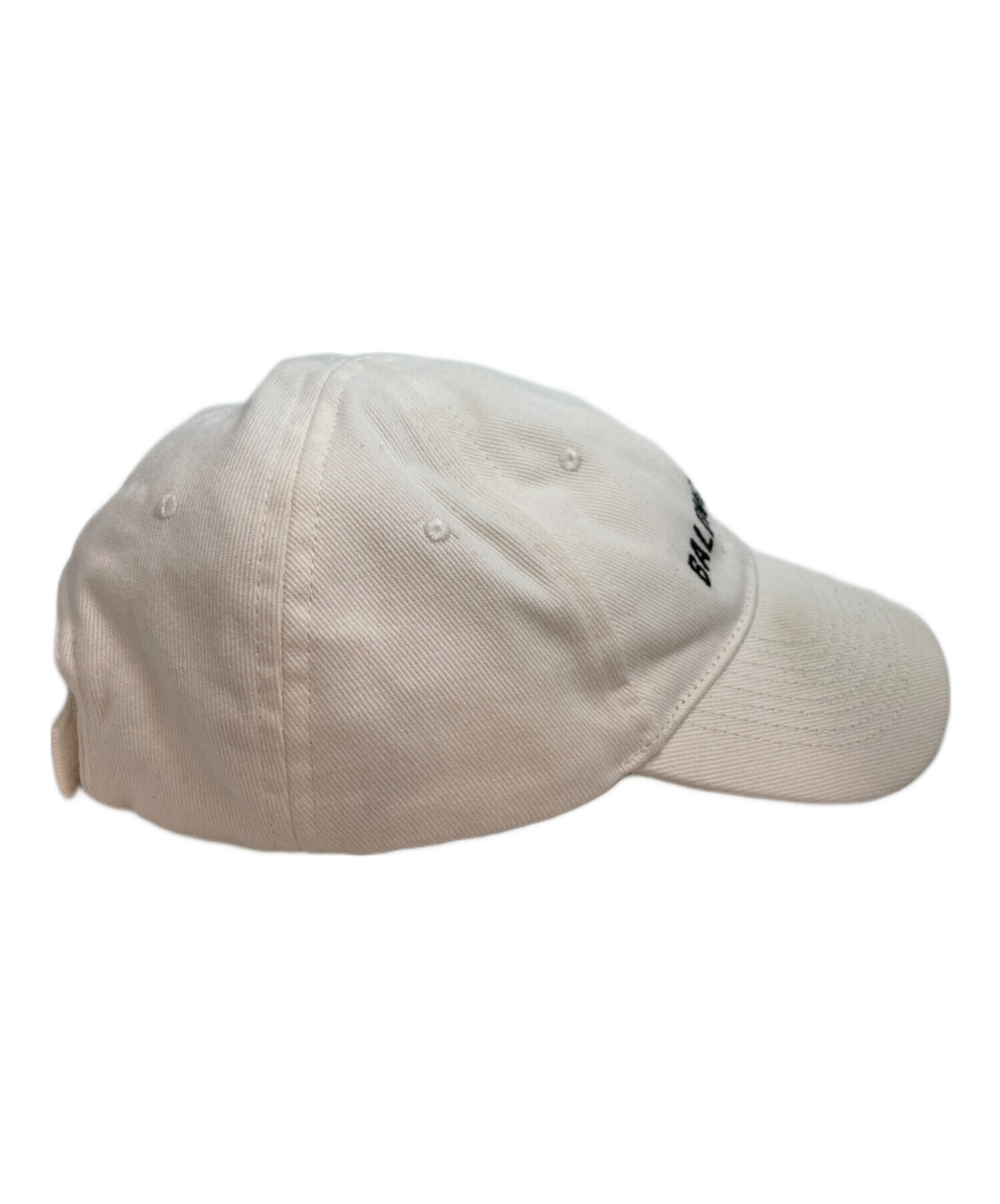 BALENCIAGA 筆記体ロゴキャップ　ゴールド　バレンシアガ 中古・古着通販】BALENCIAGA (バレンシアガ) ロゴキャップ ホワイト