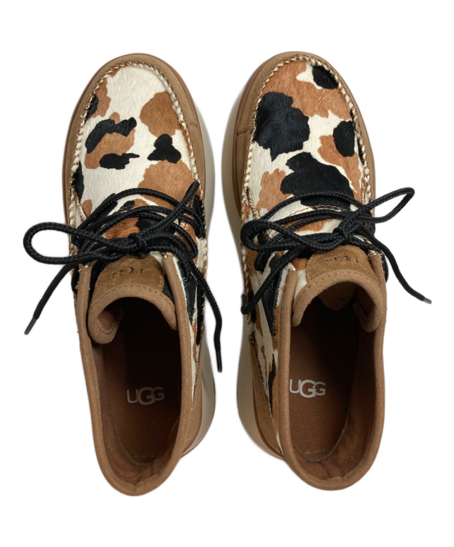 中古・古着通販】UGG (アグ) Marin Bootie Cow Print ブラウン サイズ