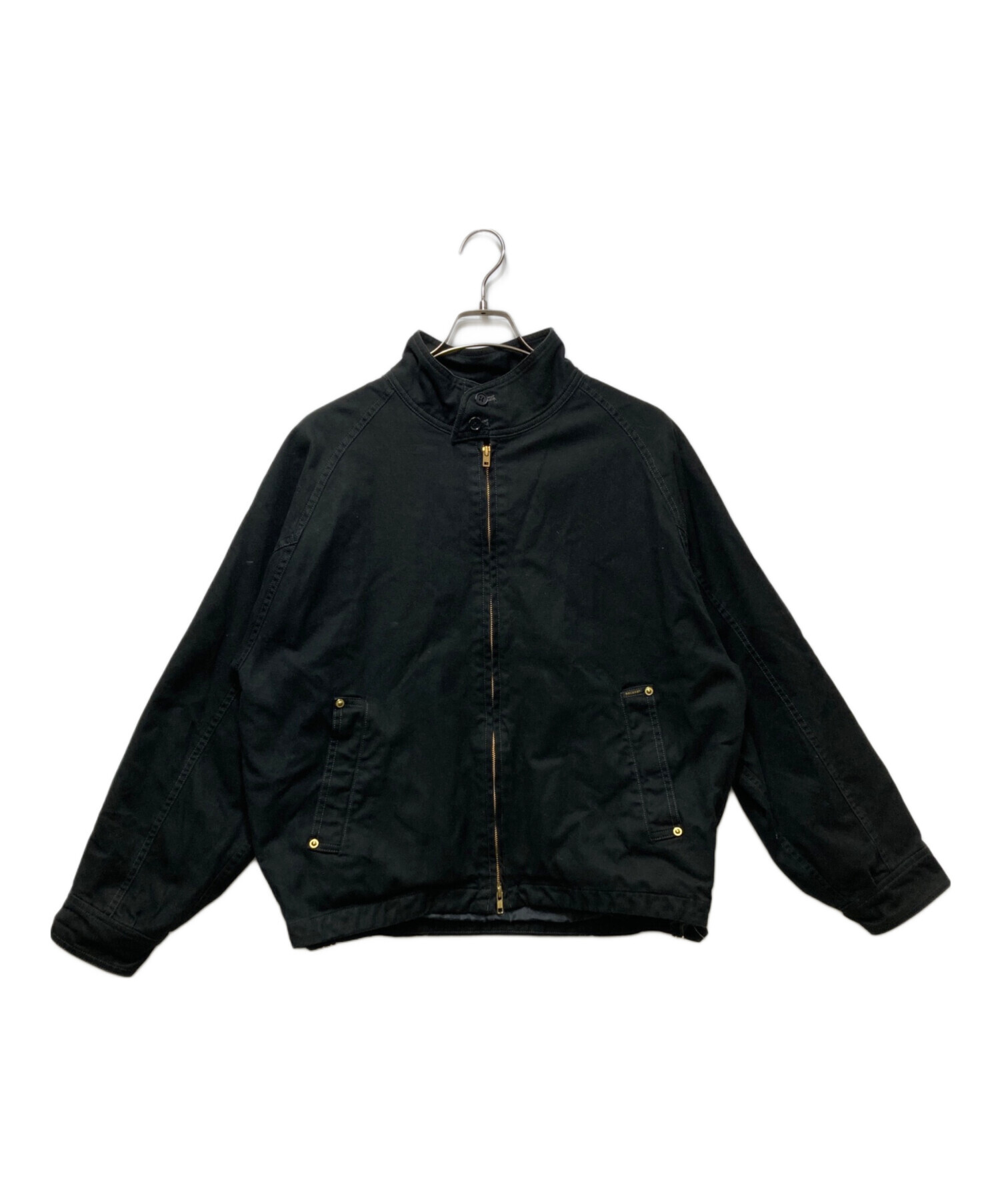   希少4XL トラックジャケット ブラック 古着 中古・古着通販】DELUXE (デラックス) D-4 ジップジャケット ブラック