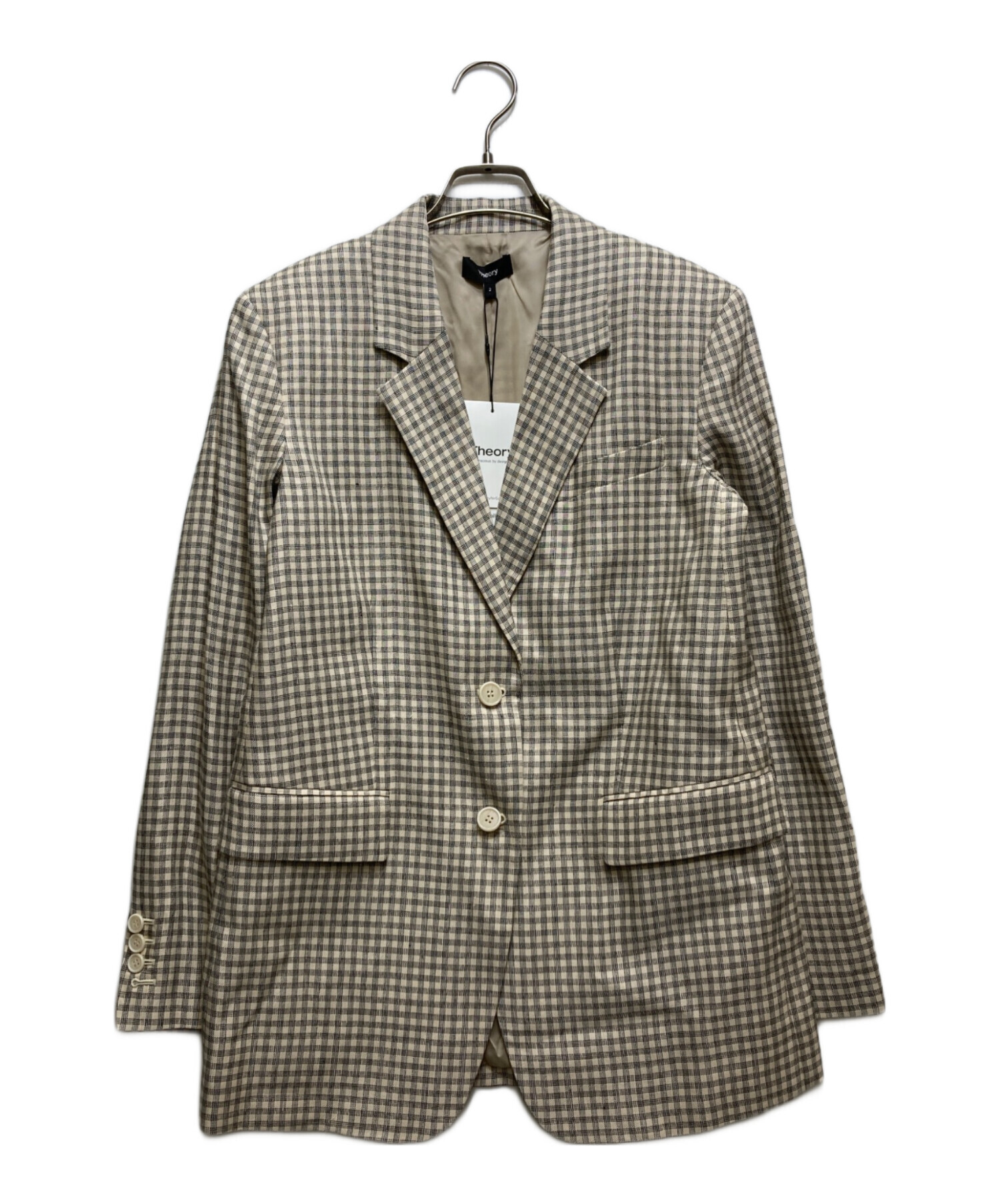 ※ヒトミン25※【新品タグ付】theory セオリー ジャケット② 中古・古着通販】theory (セオリー) 25SS チェックジャケット 01
