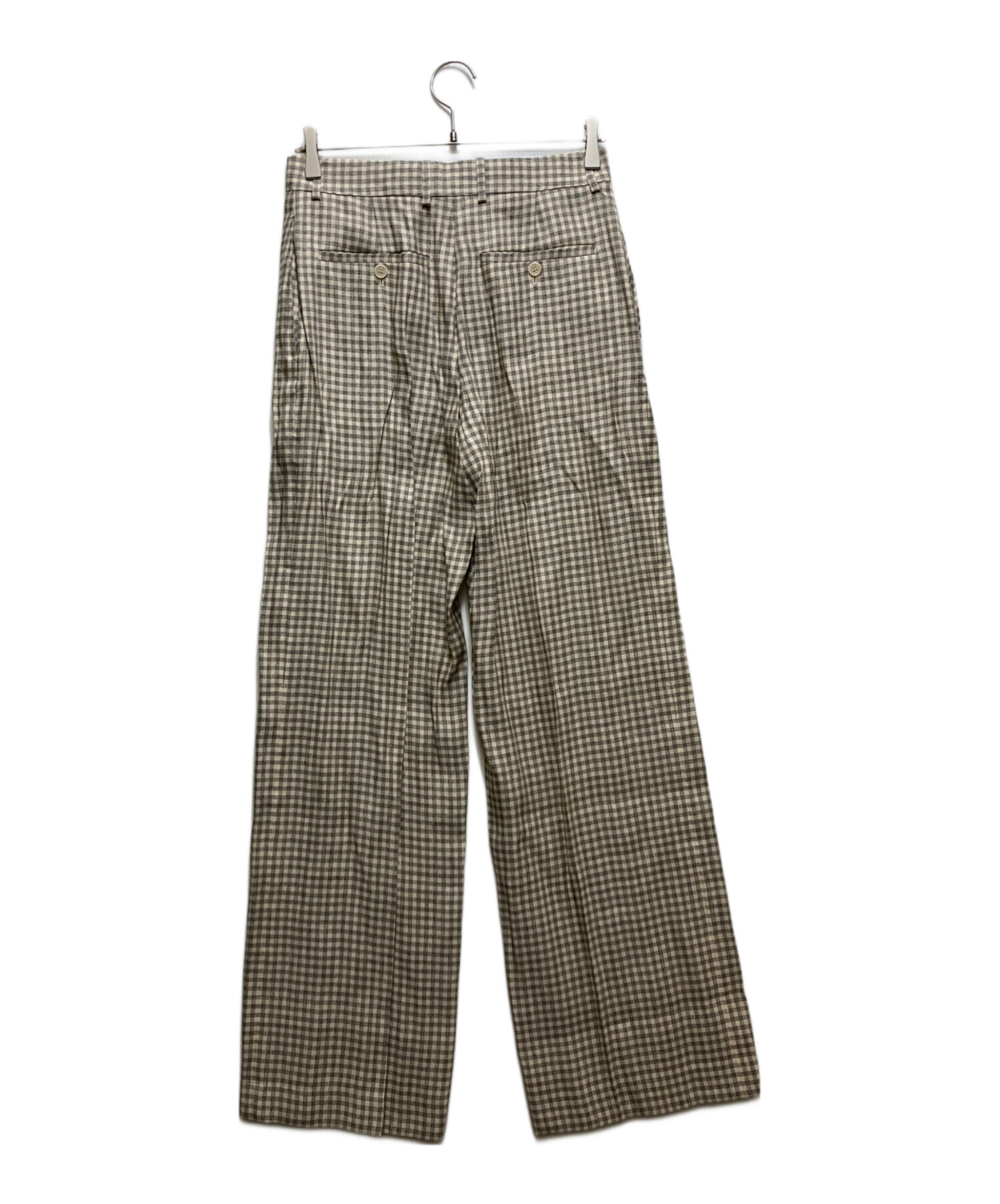中古・古着通販】theory (セオリー) Linear Check Straight Trouse
